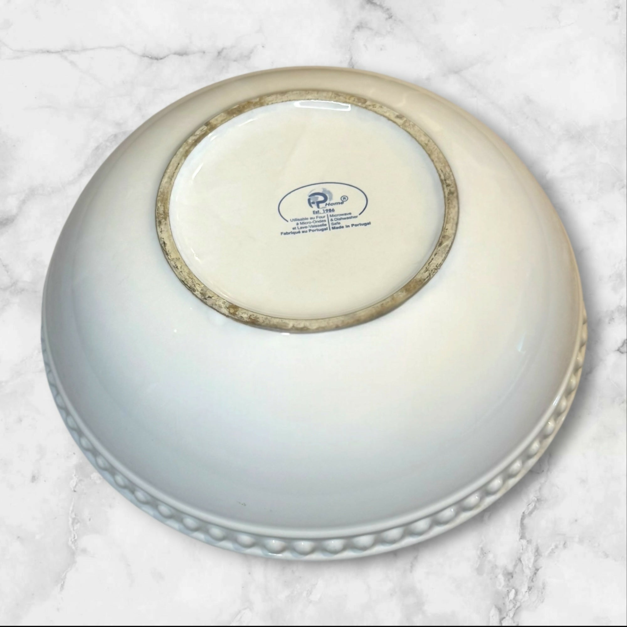 Fapor Delmar White Serving Bowl | 9 Inch | Gently Used