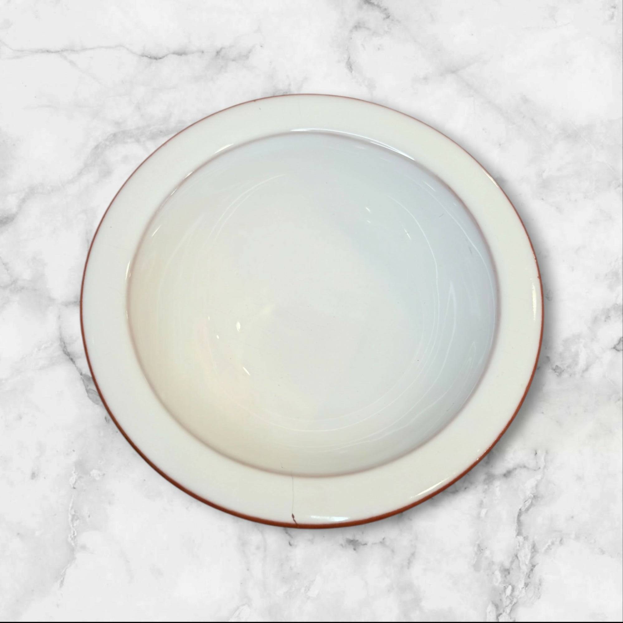 Cost Plus World Market Portugal White Orange Rim Soup Bowls Set of 4