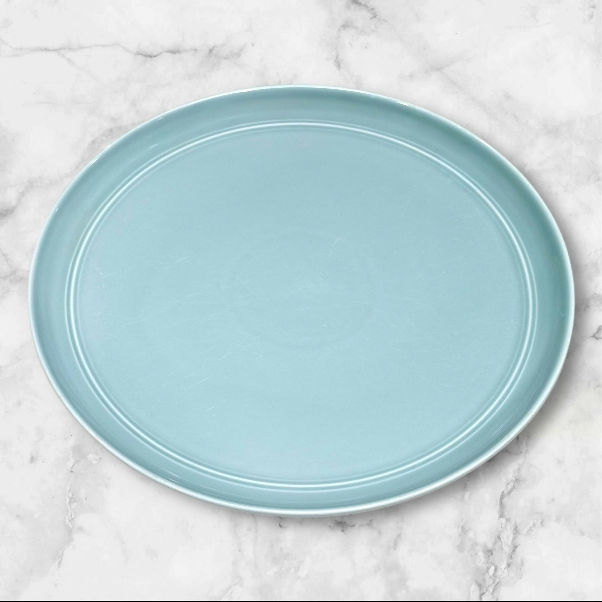 Crate & Barrel Hue Blue Dinner Plates | Set of 5 | Aaron Probyn | Gently Used
