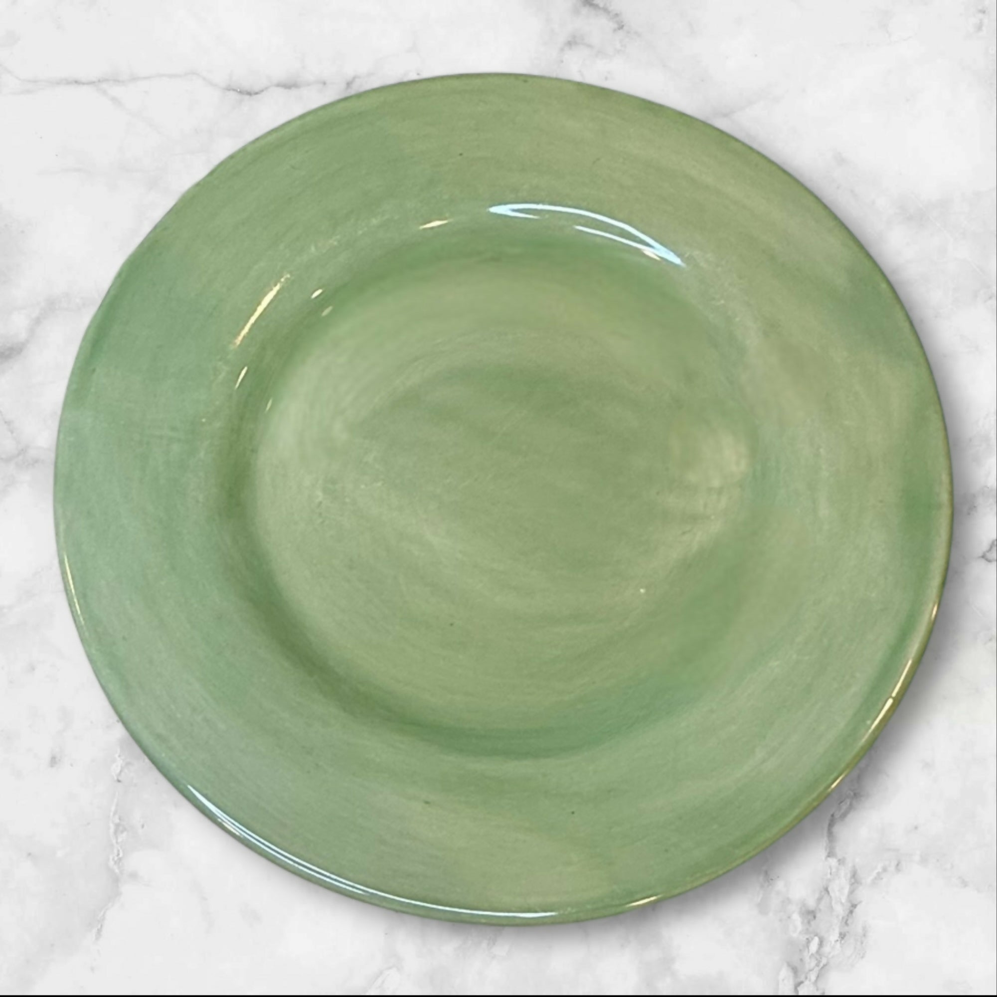 Pottery Barn Sausalito Green Dinner Plates Set of 4 | Great Condition