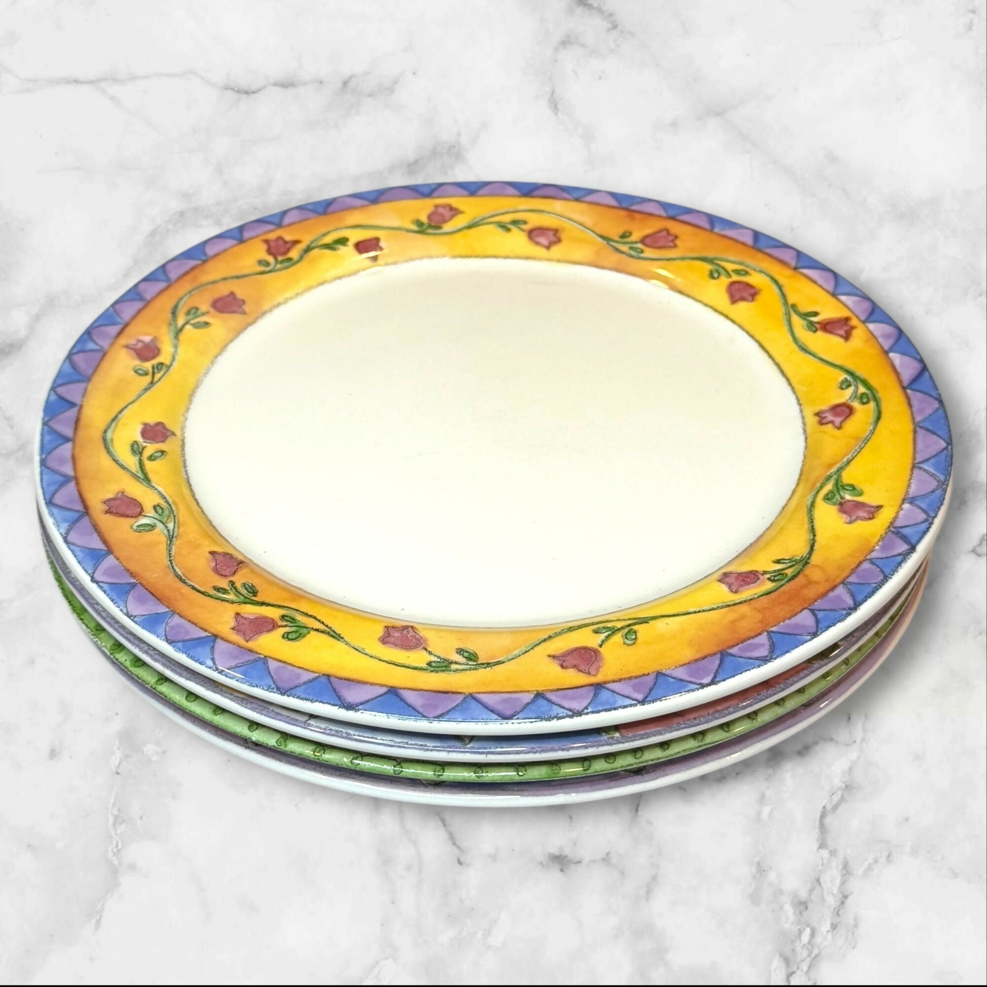 The Sweet Shoppe by Sango Dinner Plates | Set of 4 | 11” Multicolor | Great Condition
