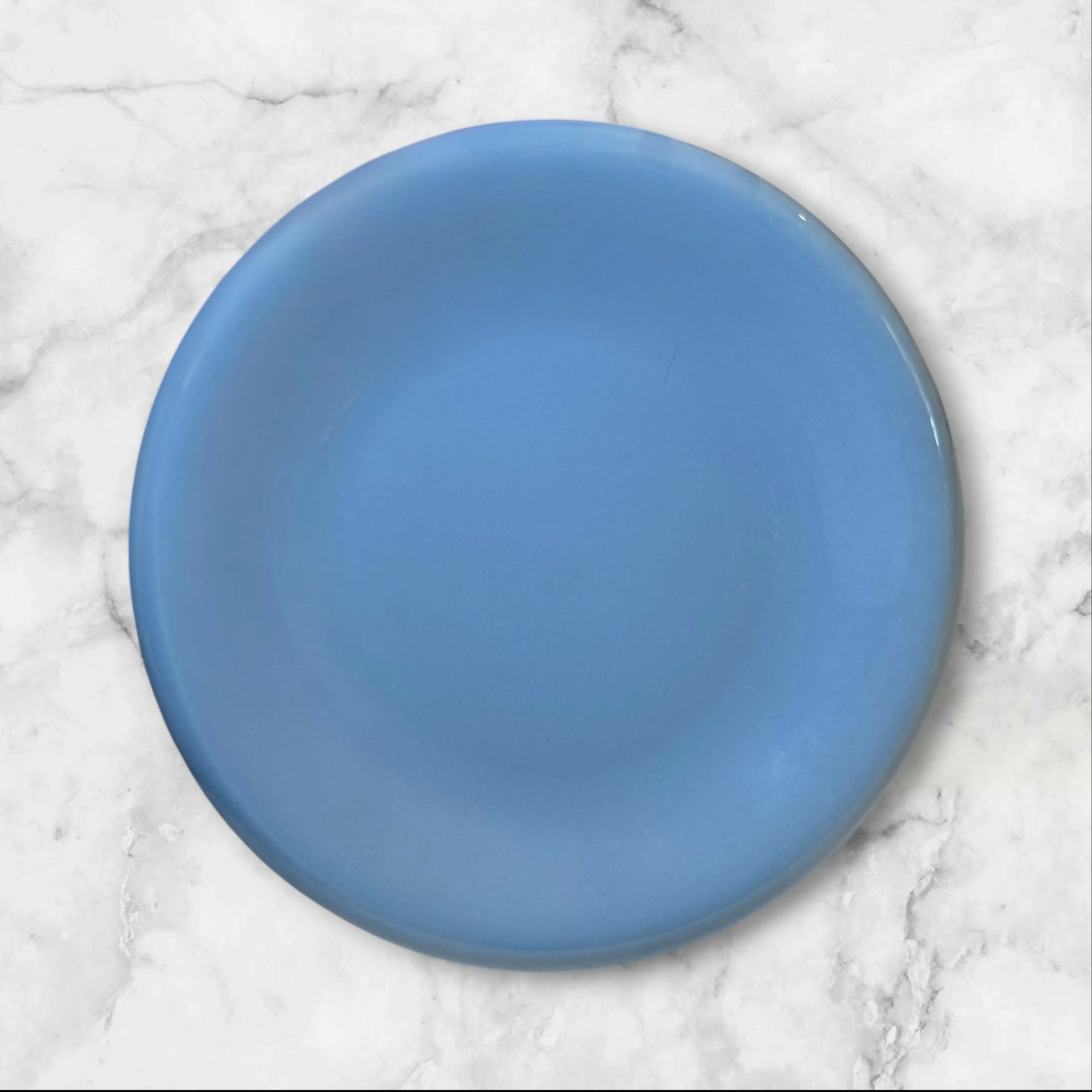 Baker Hart & Stuart Blue Stoneware Salad Plates | Set of 4 | Excellent Condition