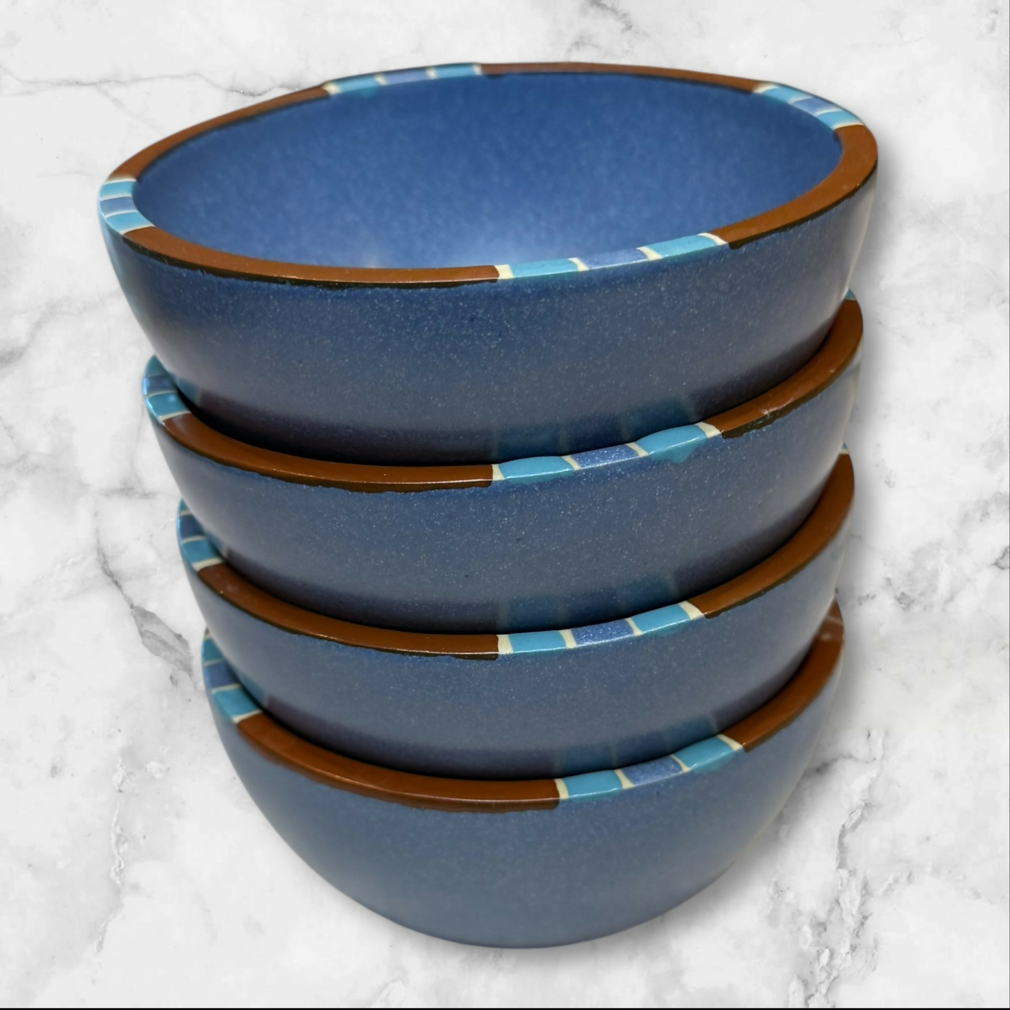 Dansk Mesa Sky Blue Cereal Bowls | Set of 4 | Excellent Condition