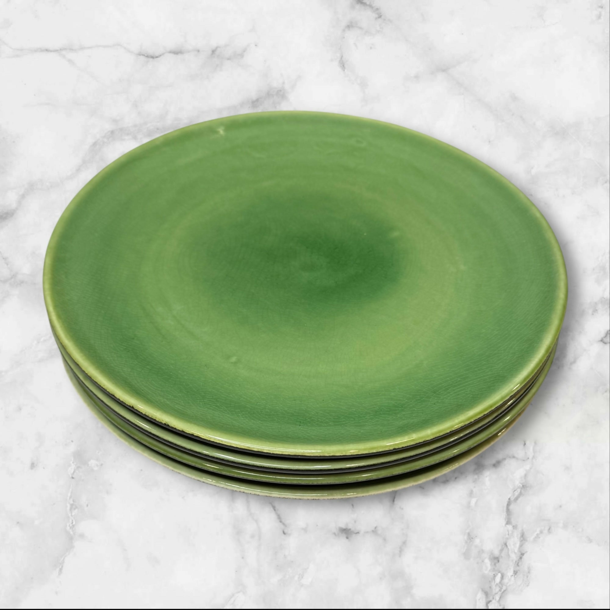 JCPenney Asian Influence Green Dinner Plates | Set of 4 | Good
