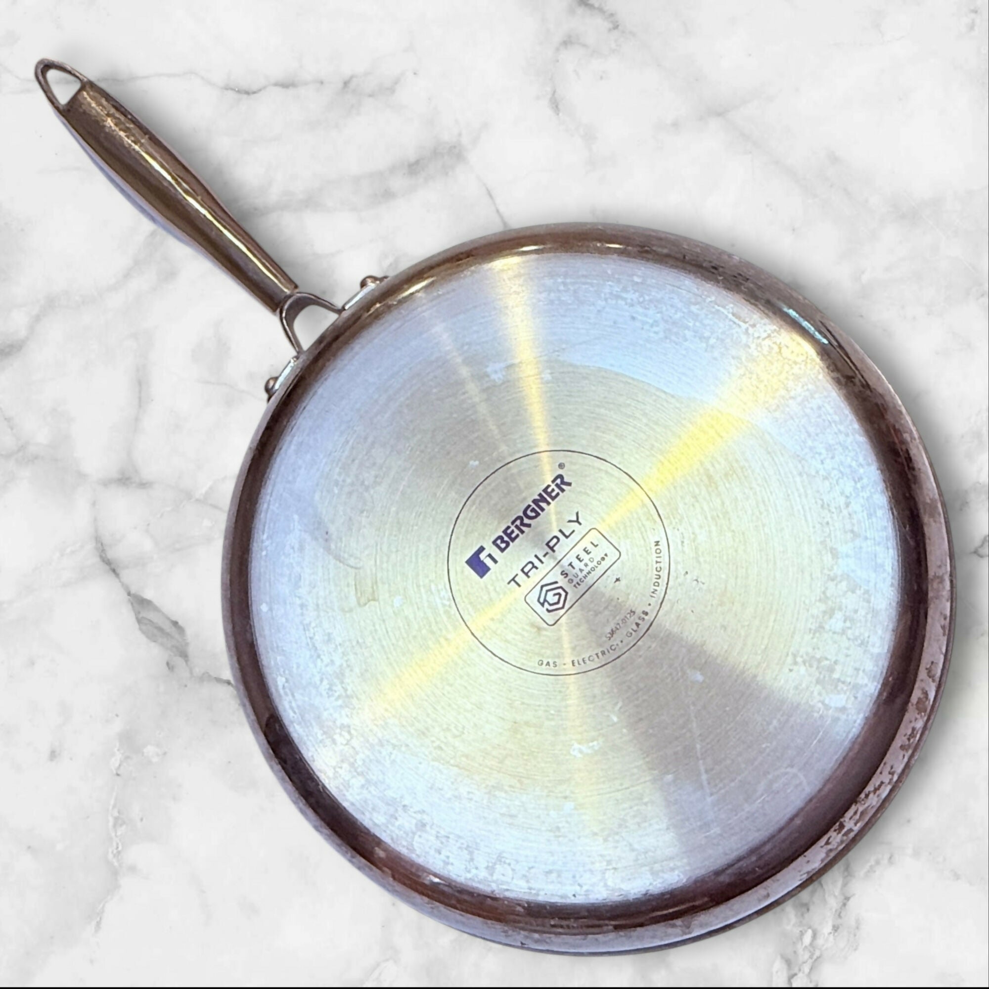 Bergner Tri-Ply Copper Ceramic Fry Pan Skillet | 10 Inch | Good Used