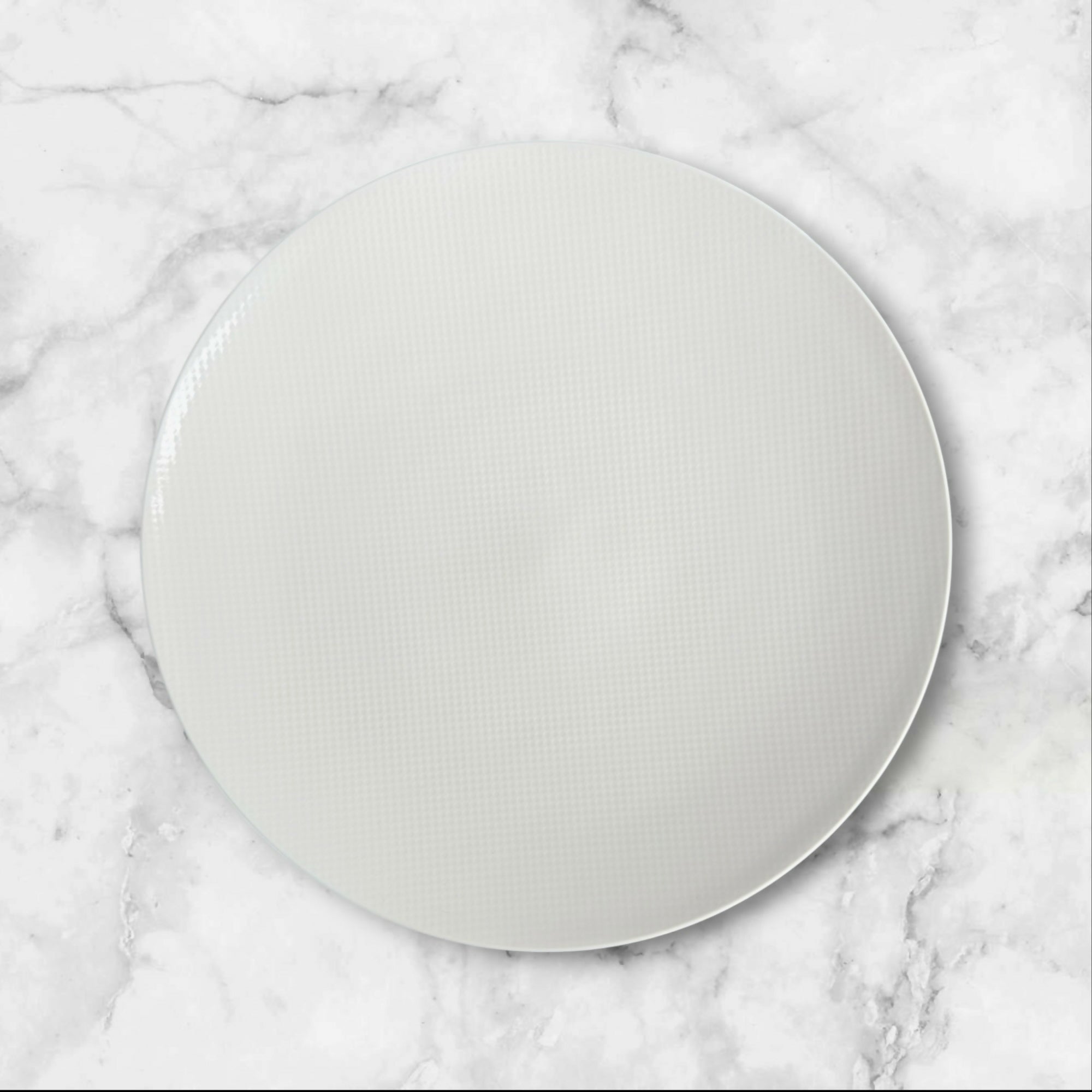 Crate & Barrel Nikko Reflections Coupe Dinner Plates | Set of 4 | Excellent
