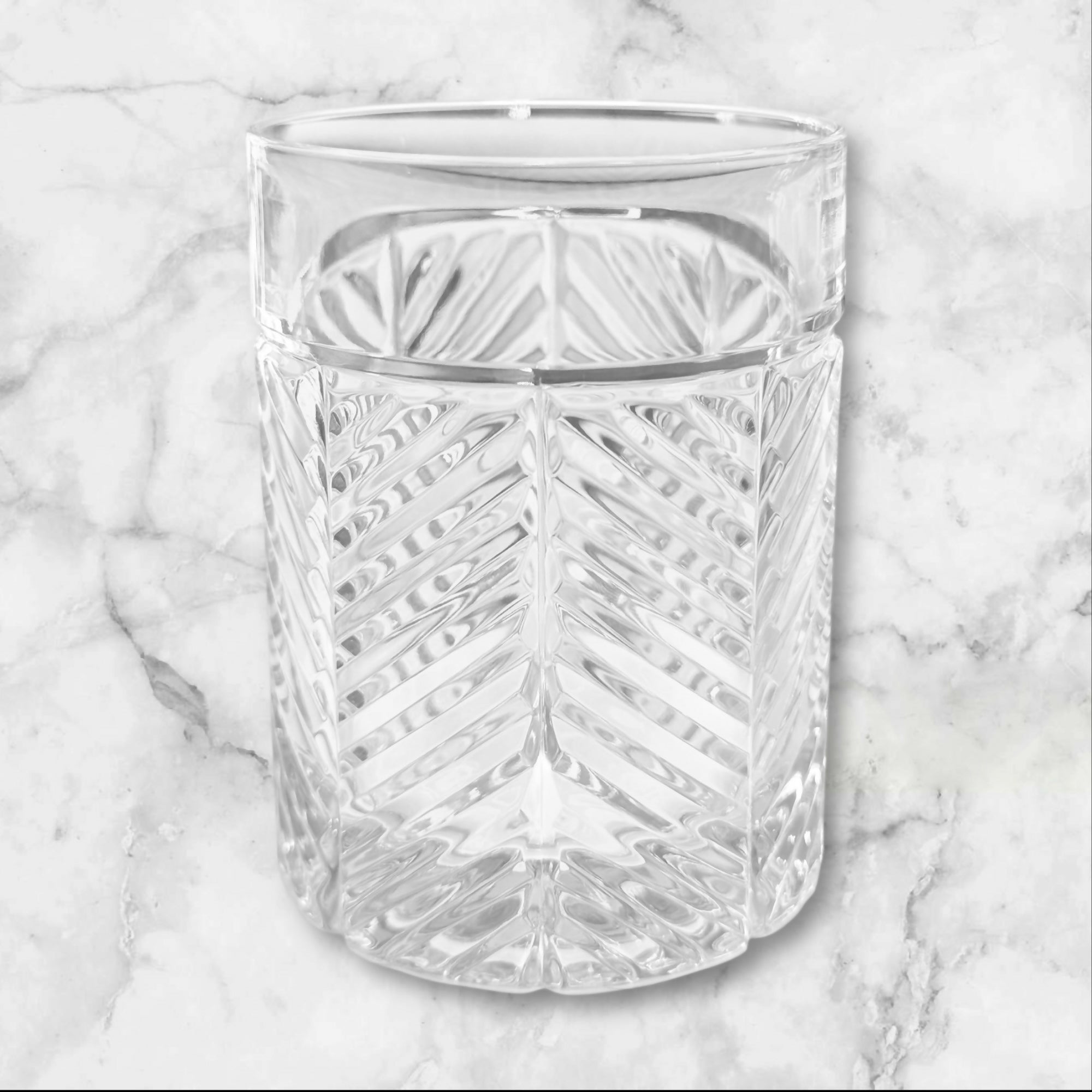 Ralph Lauren Herringbone Old Fashioned Glass | Single | Excellent Condition