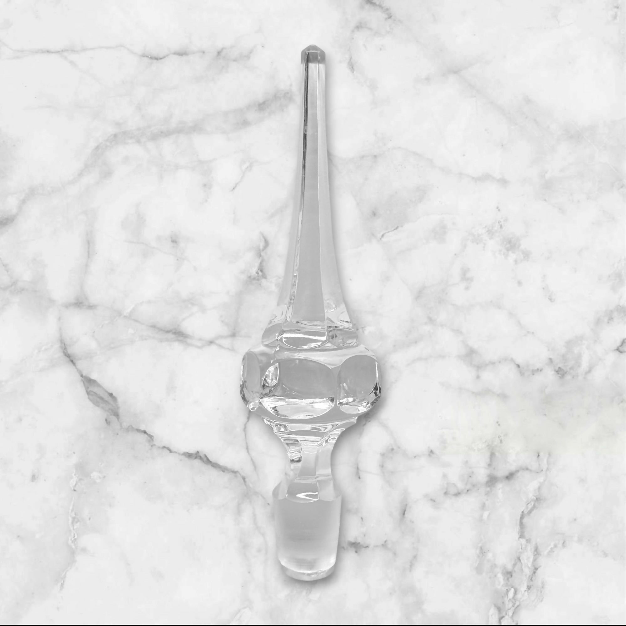Vintage Cut Crystal Decanter w/ Stopper | Elegant Barware | Excellent Condition