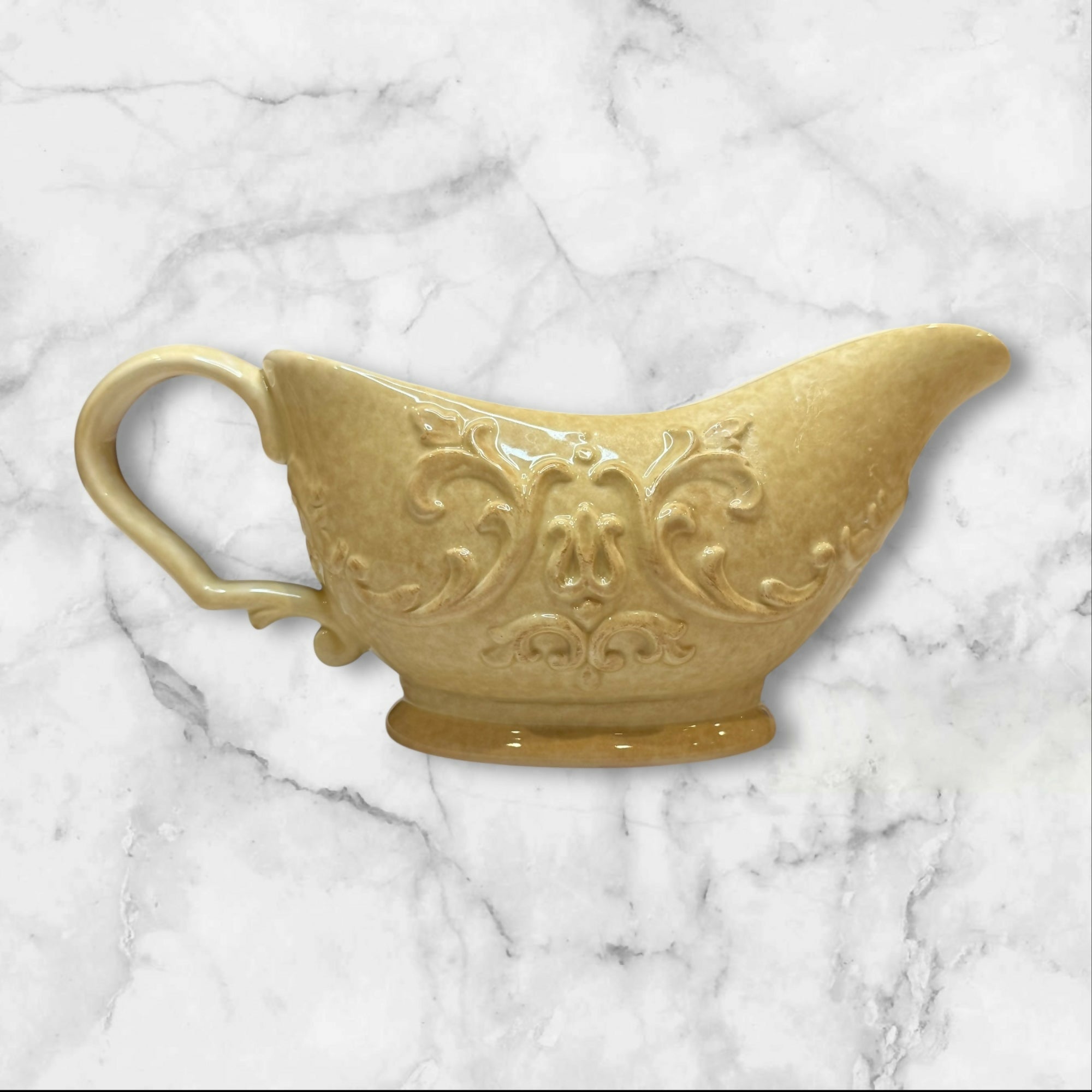 Daniel Cremieux Provence Gravy Boat | Stoneware | Excellent Condition