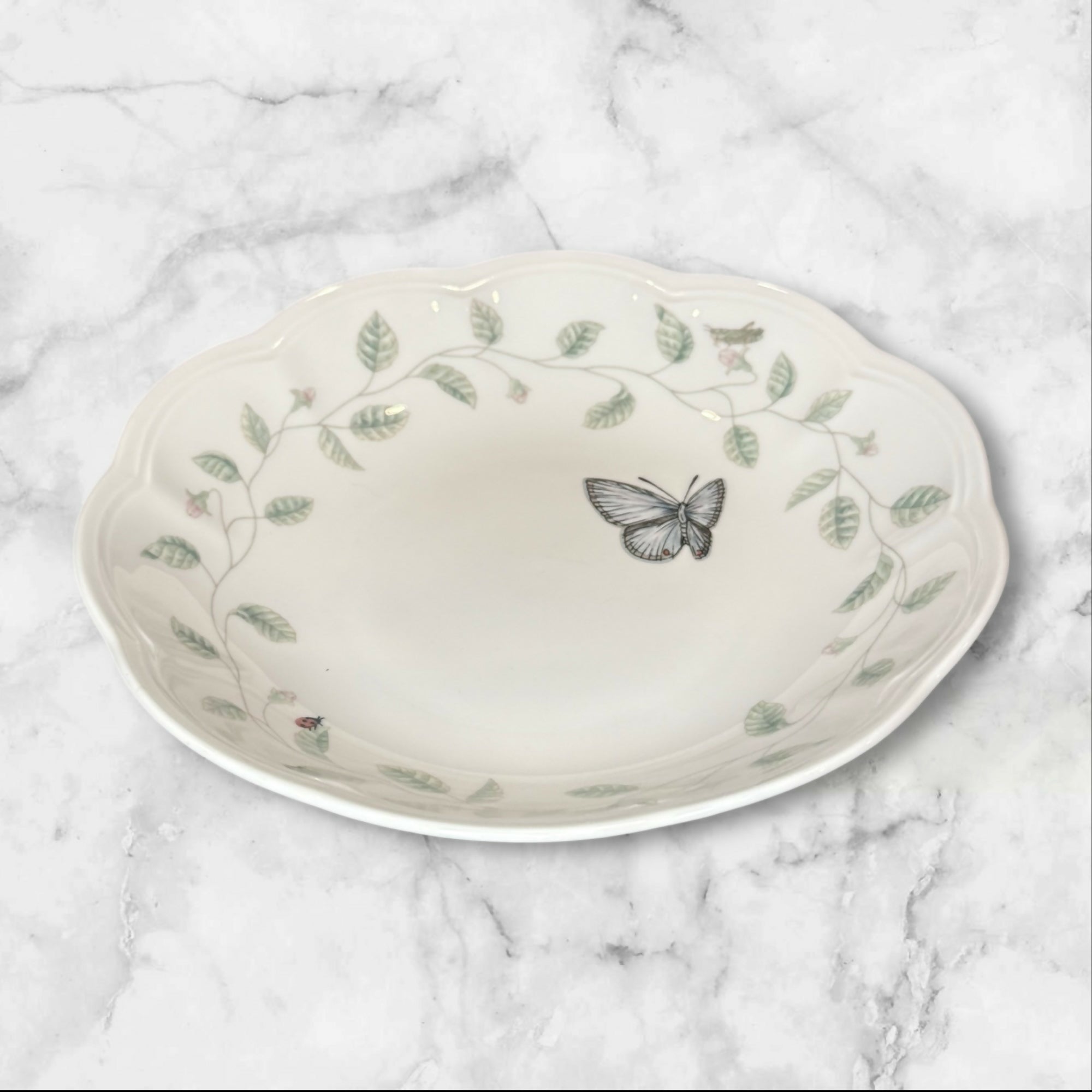 Lenox Butterfly Meadow Blue 20oz Bowls | Set of 6 | 8.75” | Excellent Condition