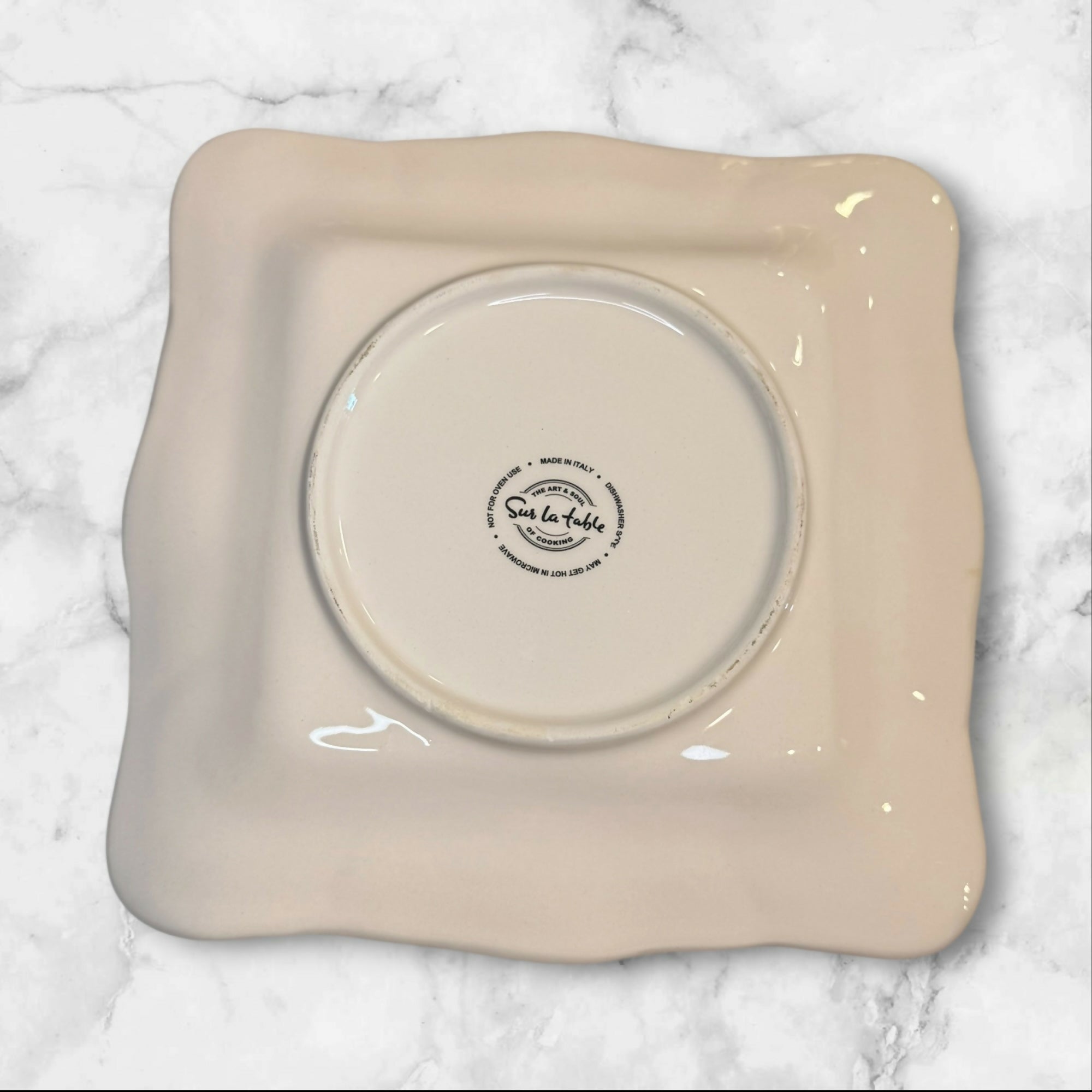 Sur La Table Acorn & Fig Square Luncheon Plates | Set of 5 | Excellent Condition