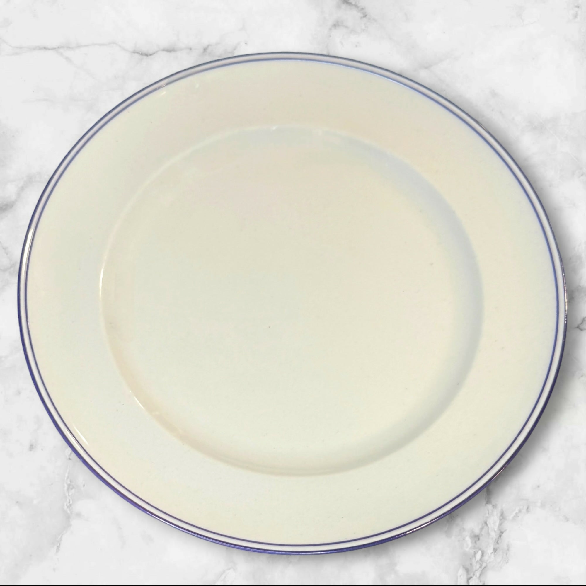 Alfoldi Porcelain Hungary Blue Rim Salad Plates | Set of 4 | Excellent