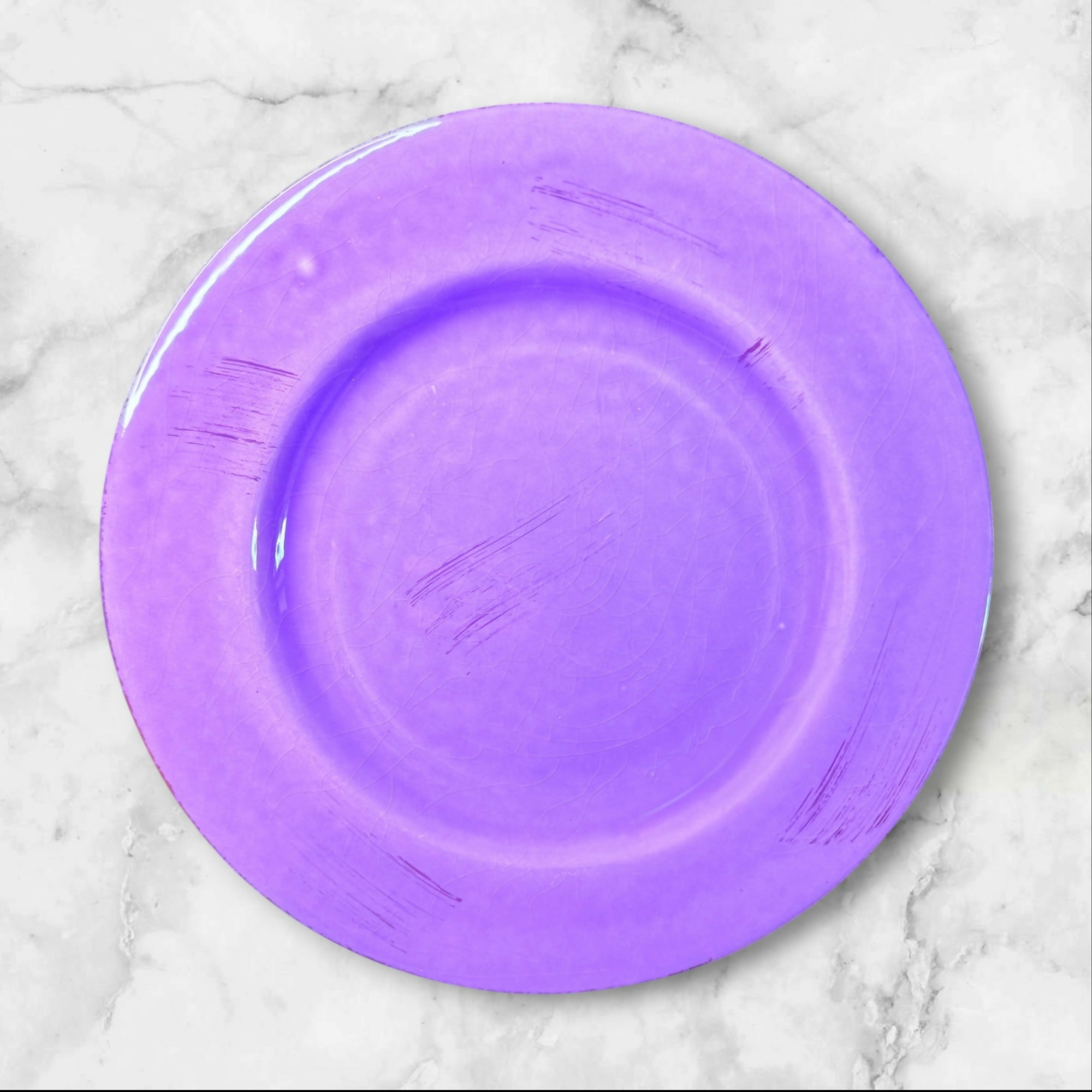 HOME Italy Purple Dinner Plates | Set of 6 | Italian Ceramic | Great Condition