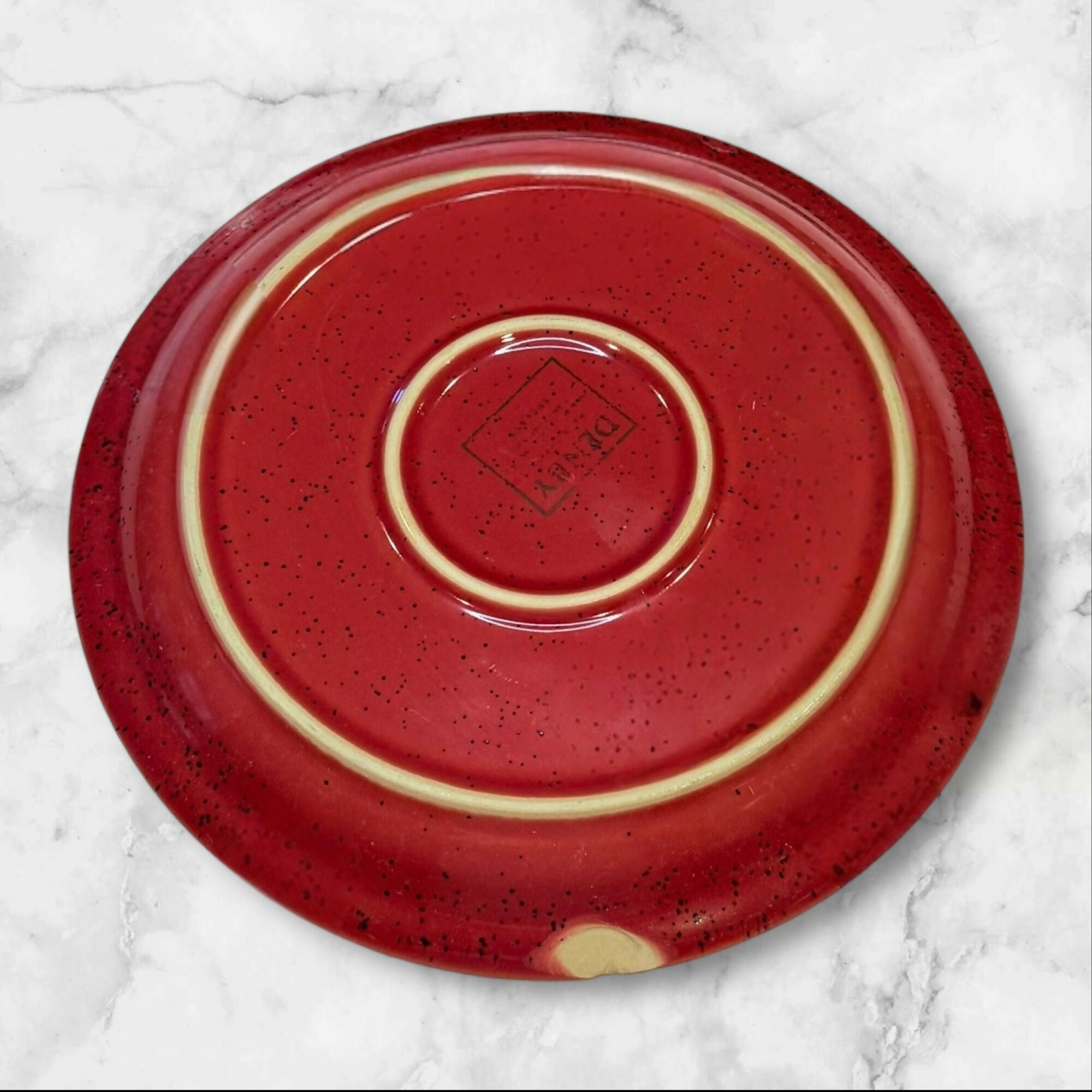 Denby Langley Harlequin Red Green Stoneware Salad Plates | Set of 2 | Good