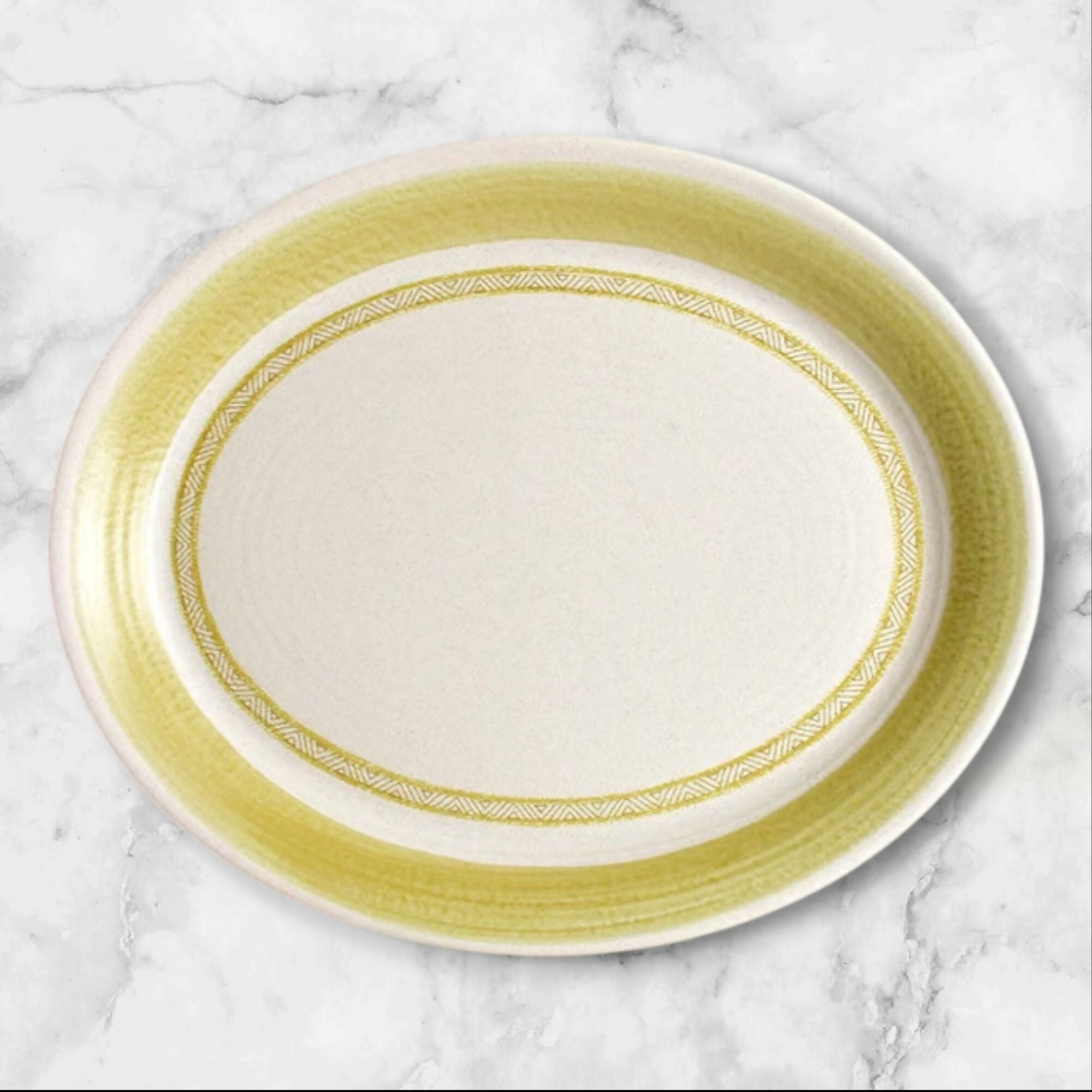 Franciscan Hacienda Green Oval Serving Platter | Excellent Condition
