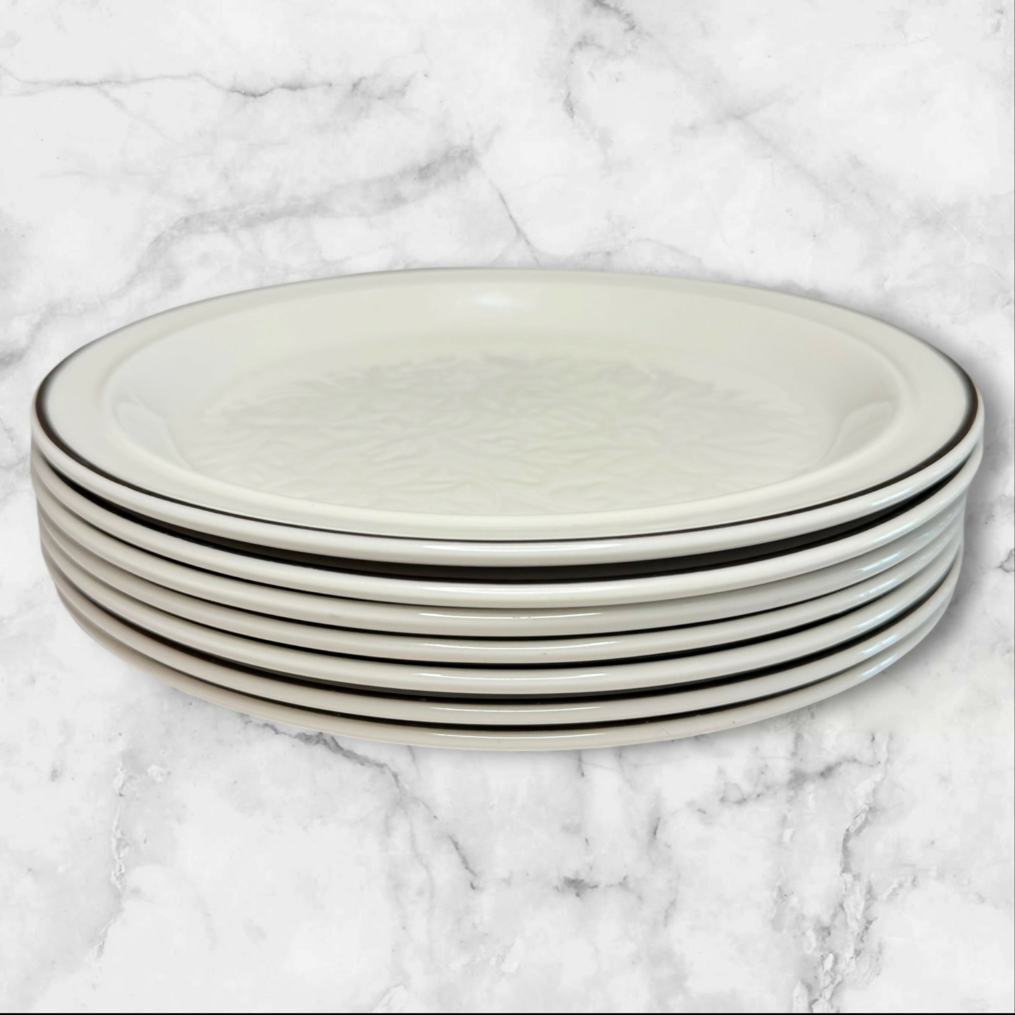 Royal Doulton Ting Brown Salad Plates | Set of 7 | Excellent Condition