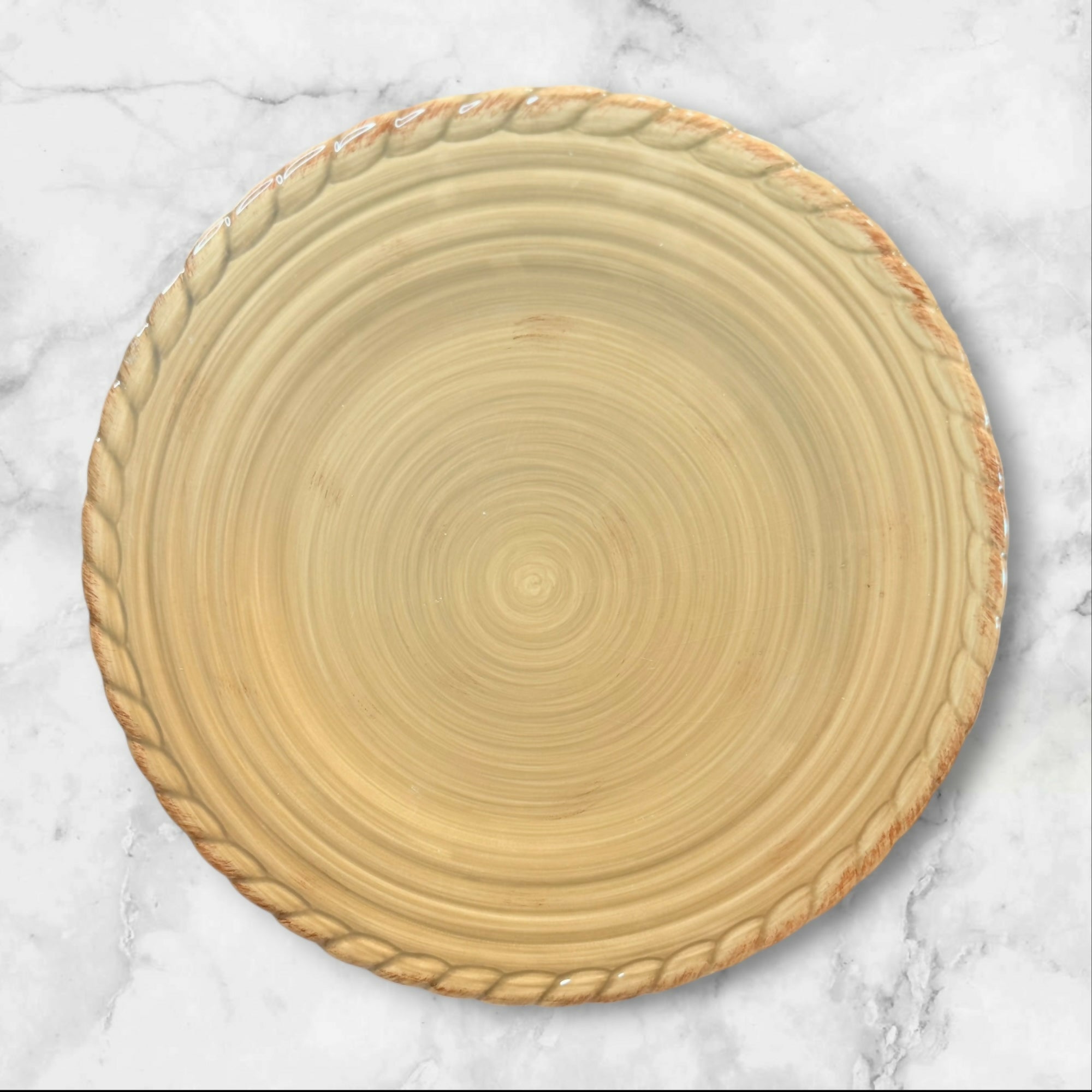 Artimino Tuscan Countryside Sage Green Dinner Plates Set of 4 Gently Used
