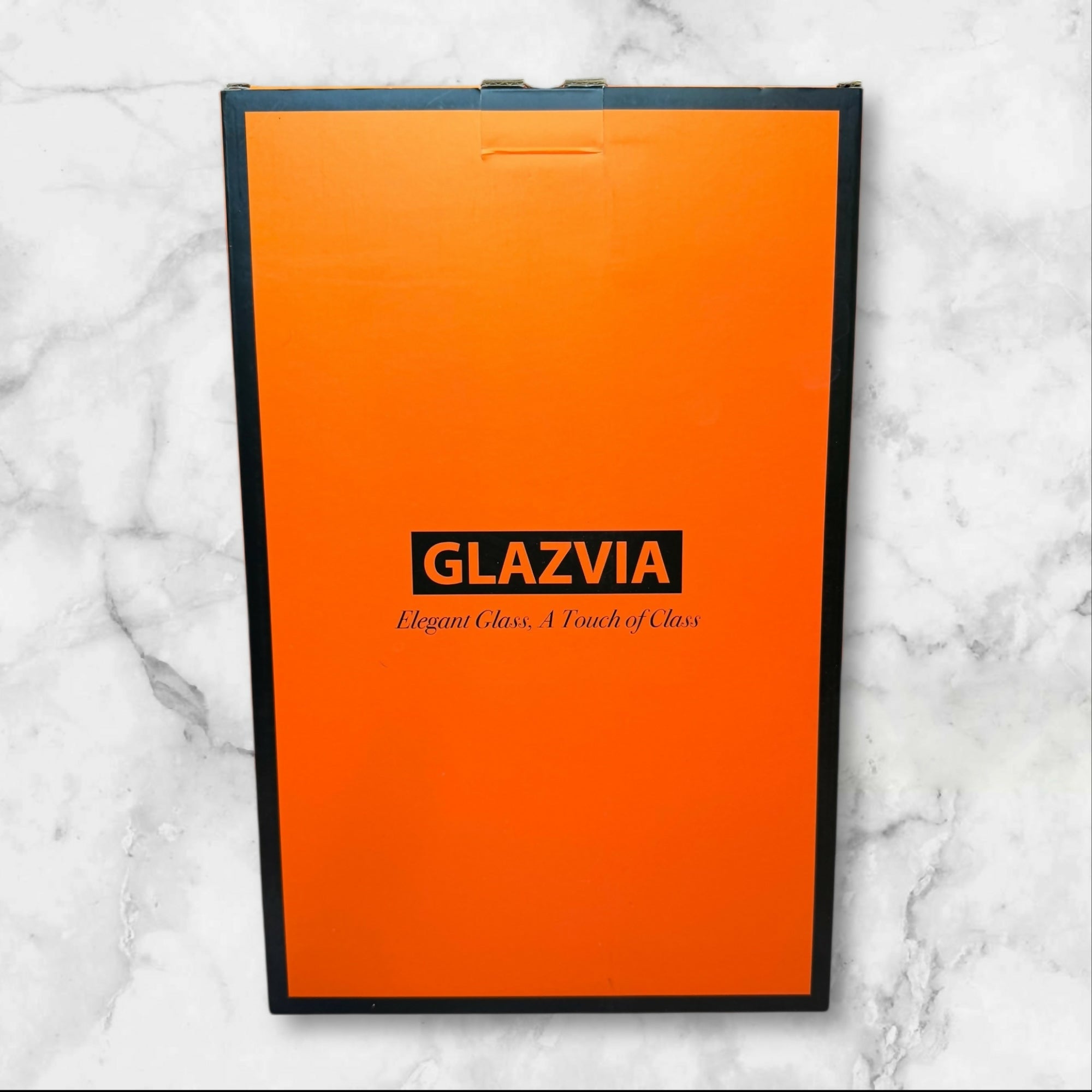 GLAZVIA Brown Crystal Wine Glasses | Set of 6 | New in Box | Elegant Stemware