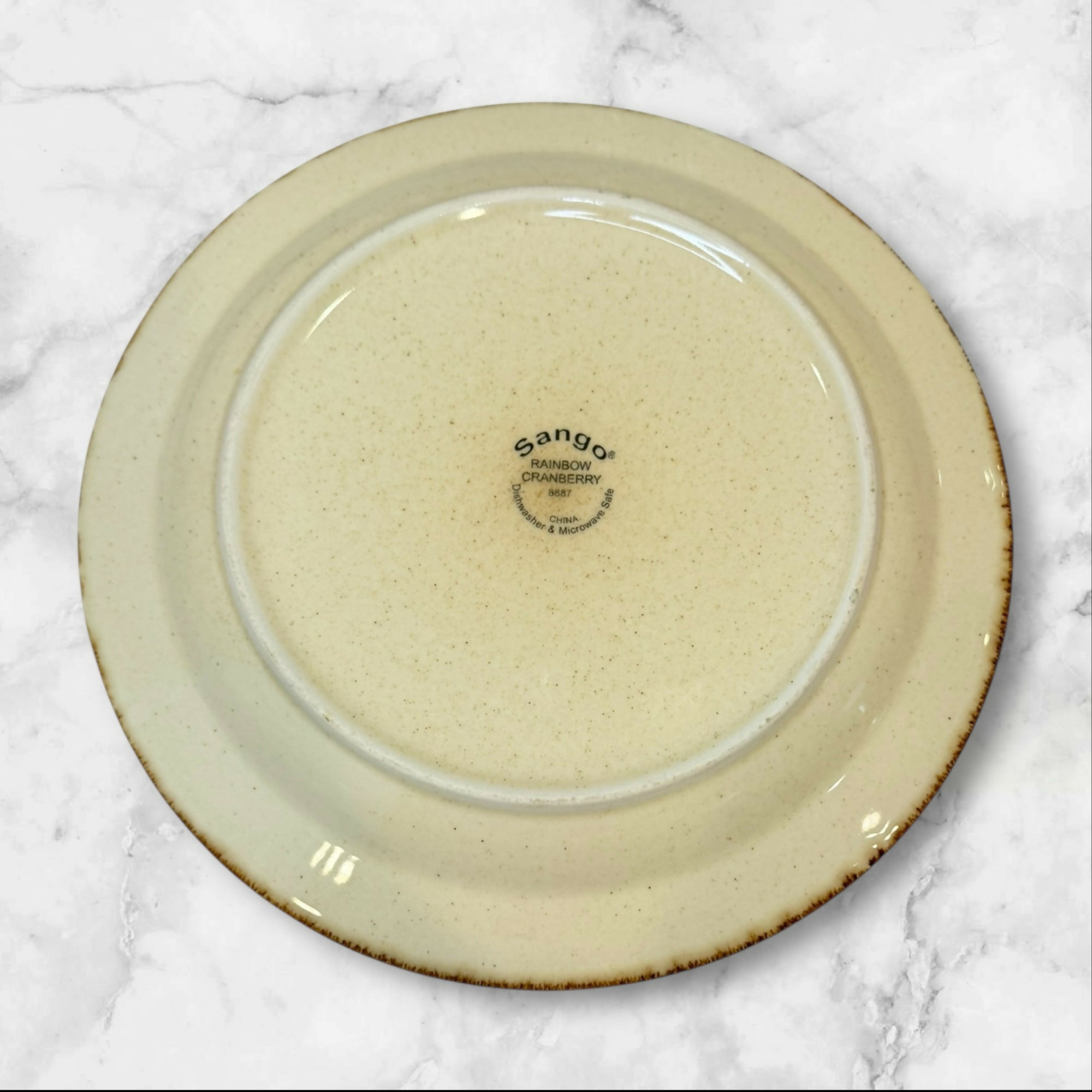 Sango Rainbow Cranberry Dinner Plates | Set of 3 | Excellent Condition