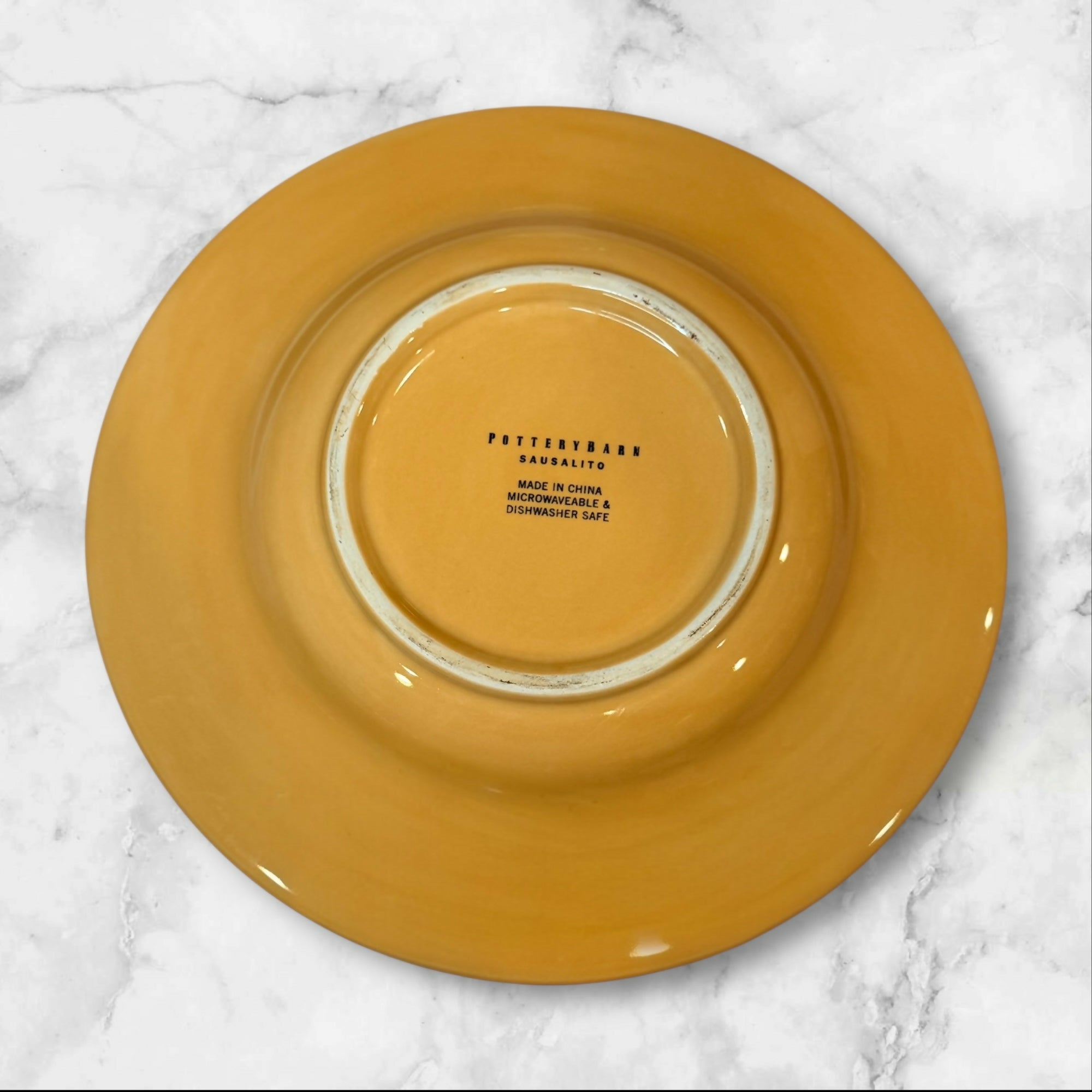 Pottery Barn Sausalito Yellow Pasta Bowls Set of 4 | Great Condition