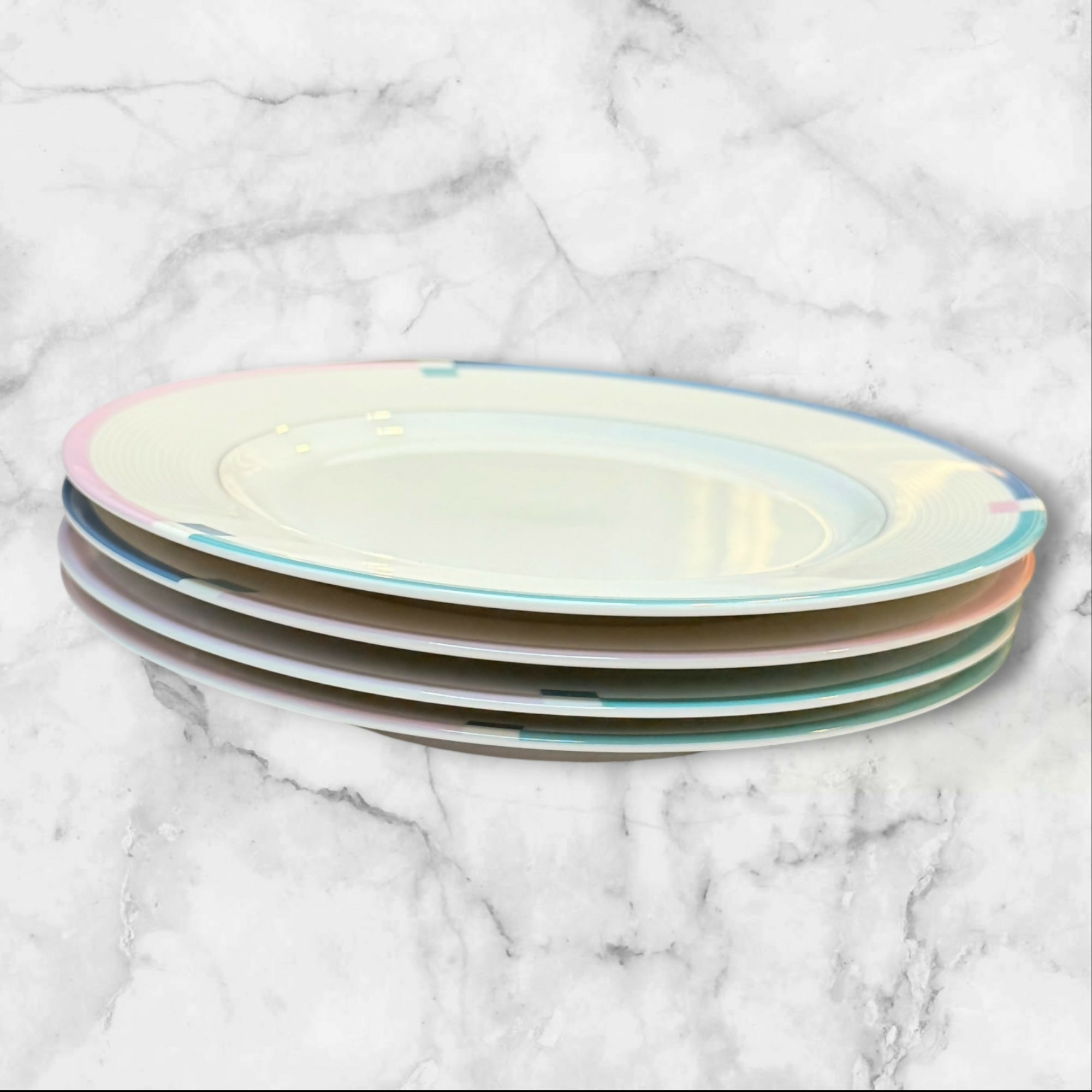 Mikasa Jet Set Salad Plates Set of 4 Fine China Japan | Excellent Condition
