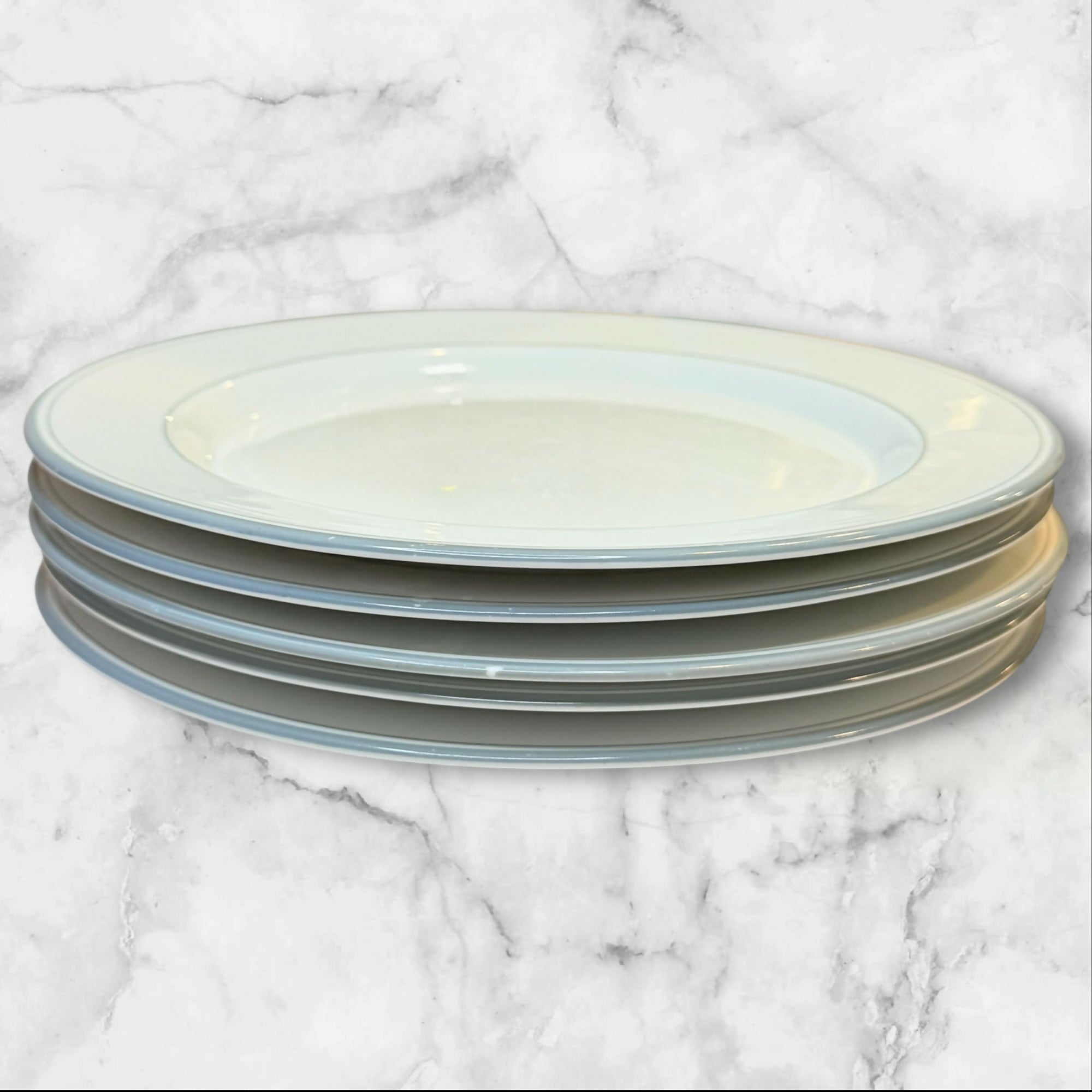 Dansk Allegro Grey Dinner Plates Set of 5 | Discontinued | Great Cond