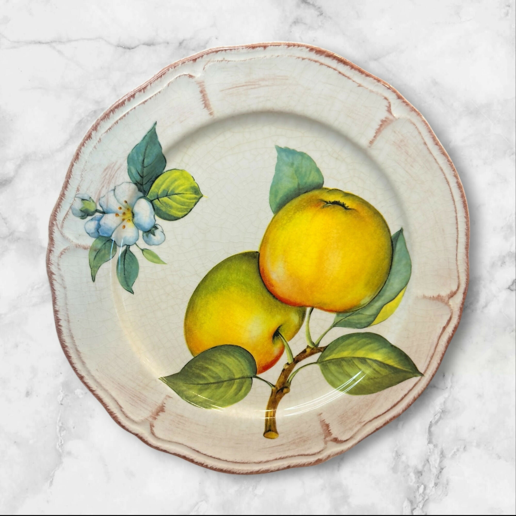 Sur La Table Italian Apple Salad Plates Set of 4 | Excellent Condition