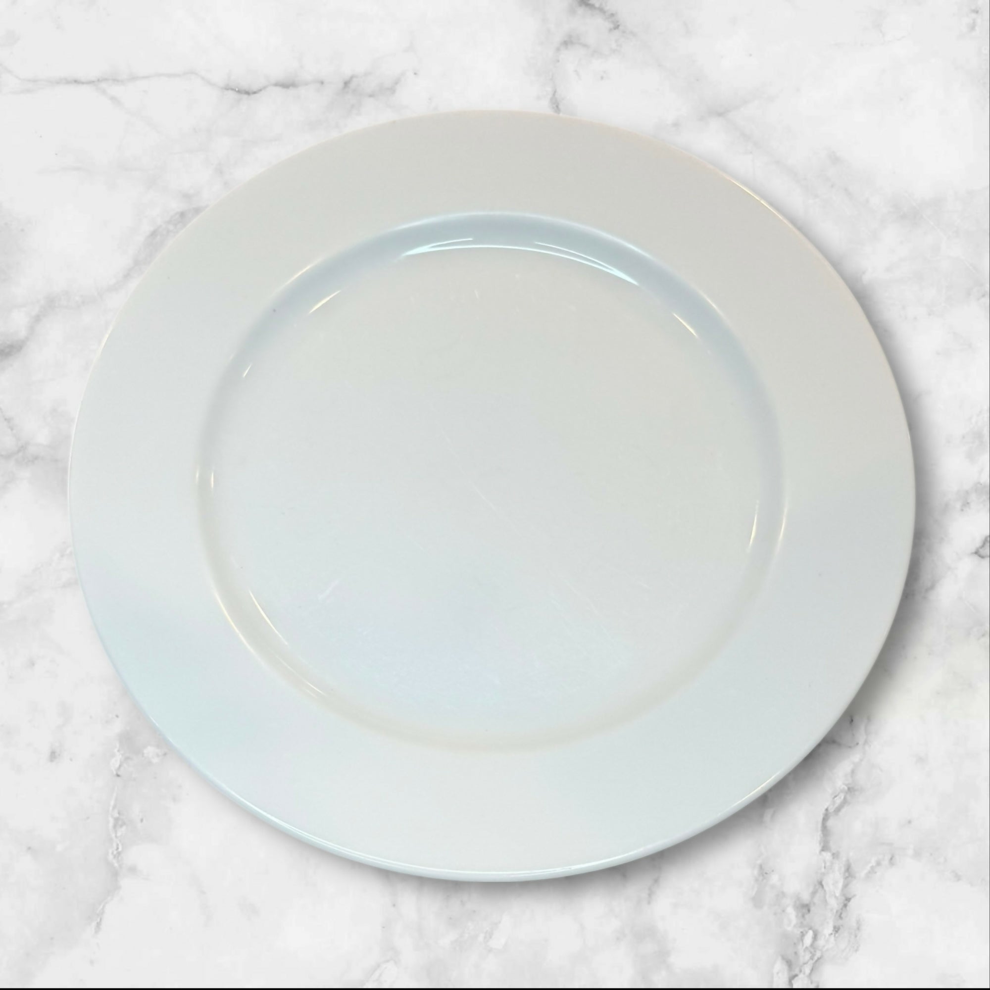 Crate & Barrel White Porcelain Salad Plates | Set of 4 | Made in Japan | Good Cond