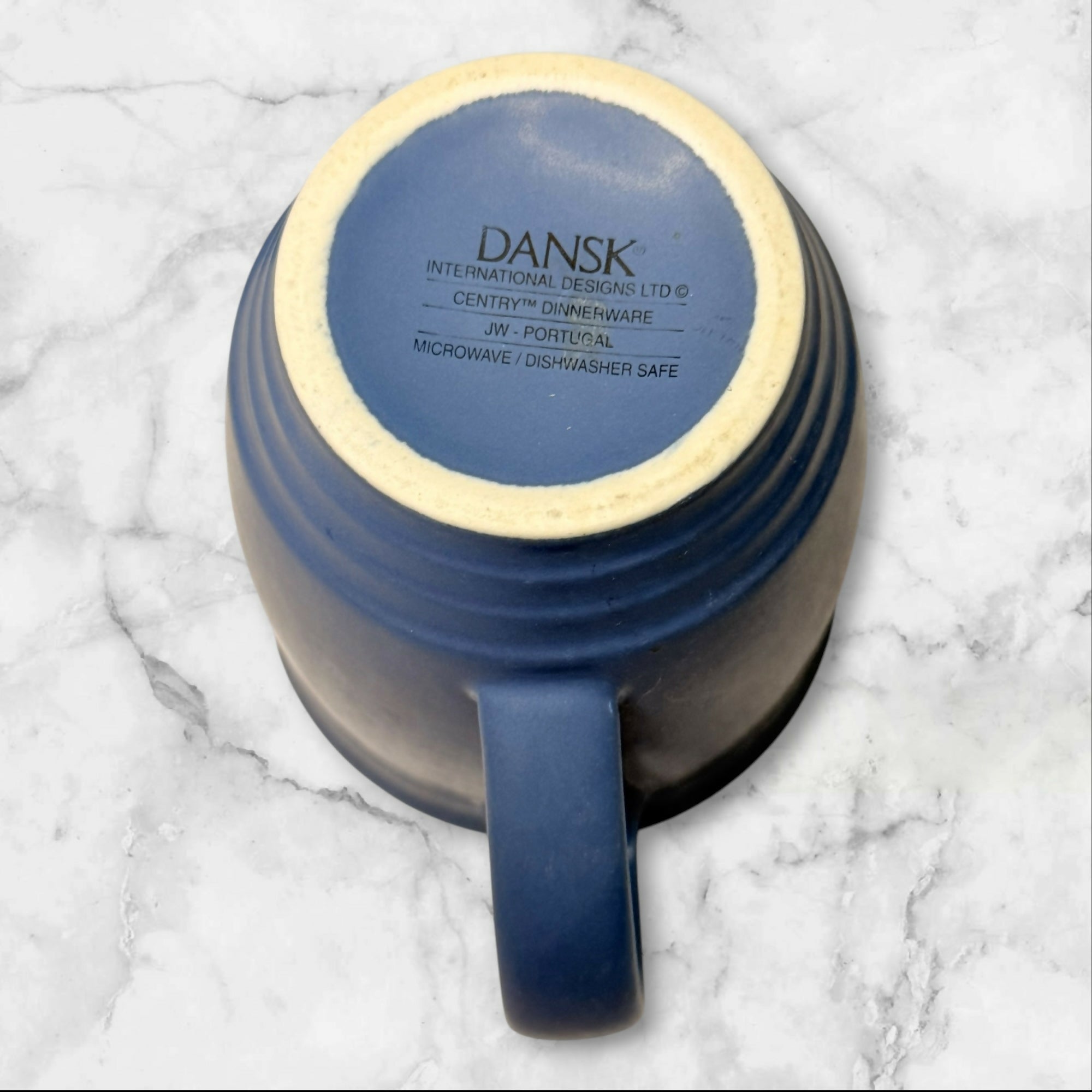 Dansk Centry Dinnerware Blue Mugs | Set of 2 | Portugal | Rare Vintage