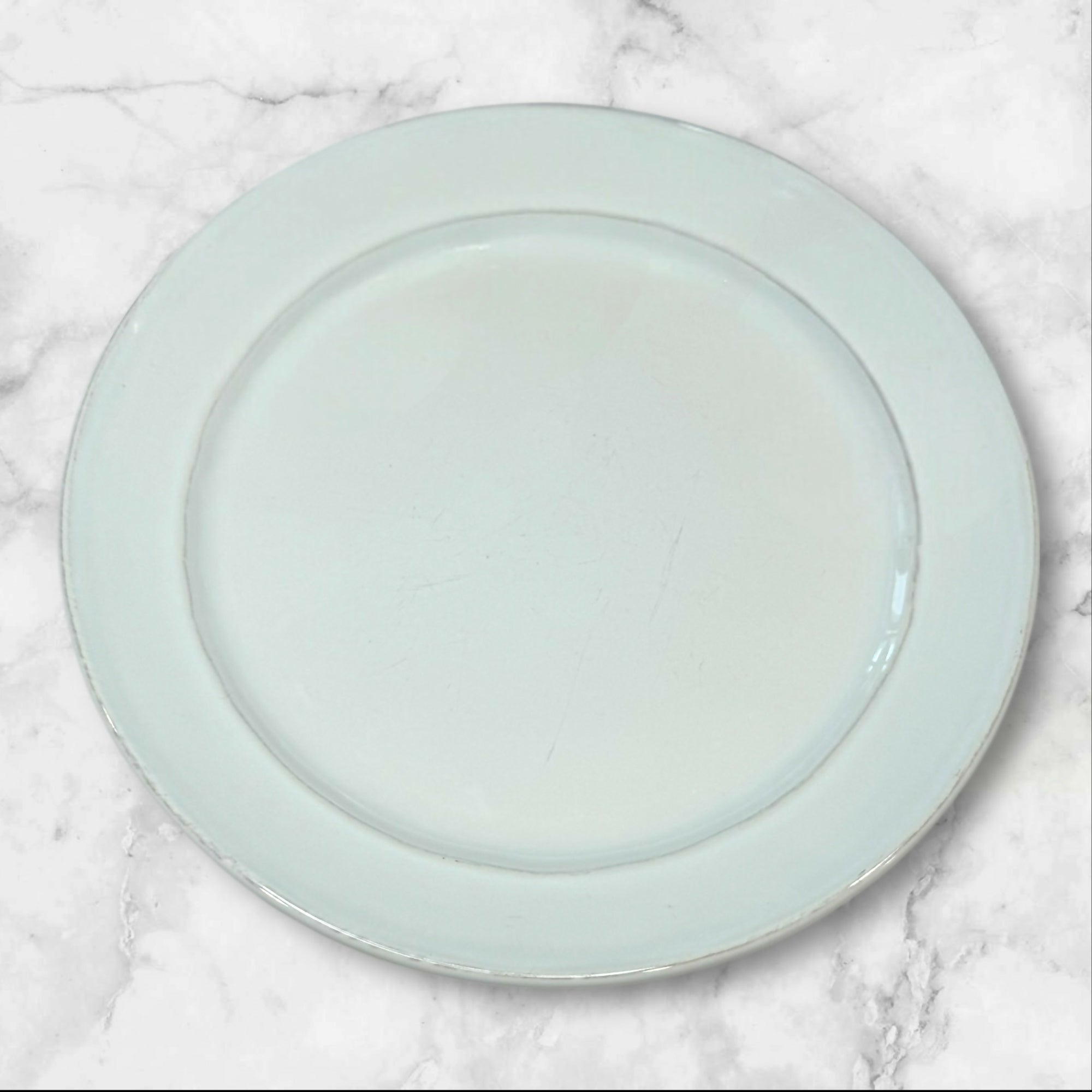 Pottery Barn Cambria White Porcelain Salad Plates | Set of 5 | Good Condition