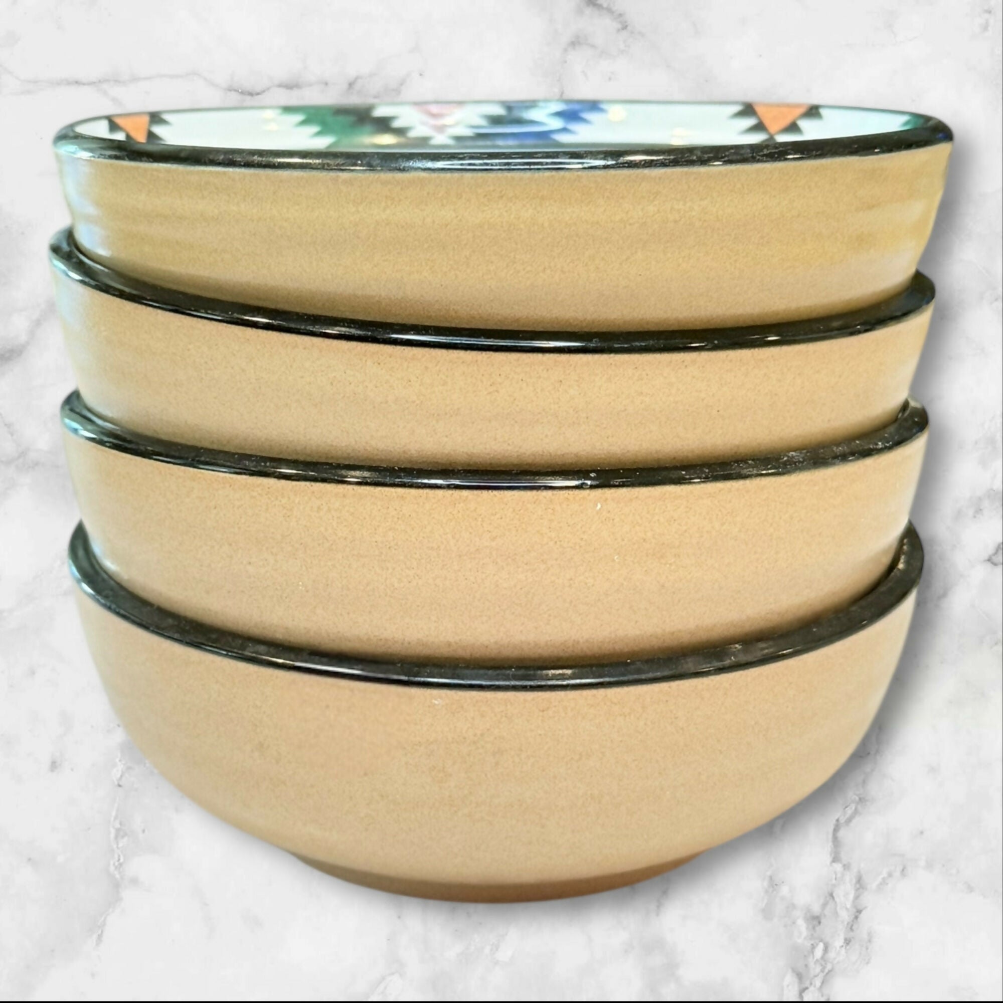 Noritake Kachina Southwest Dinner Plates & Cereal Bowls | Set of 8 | Great Condition