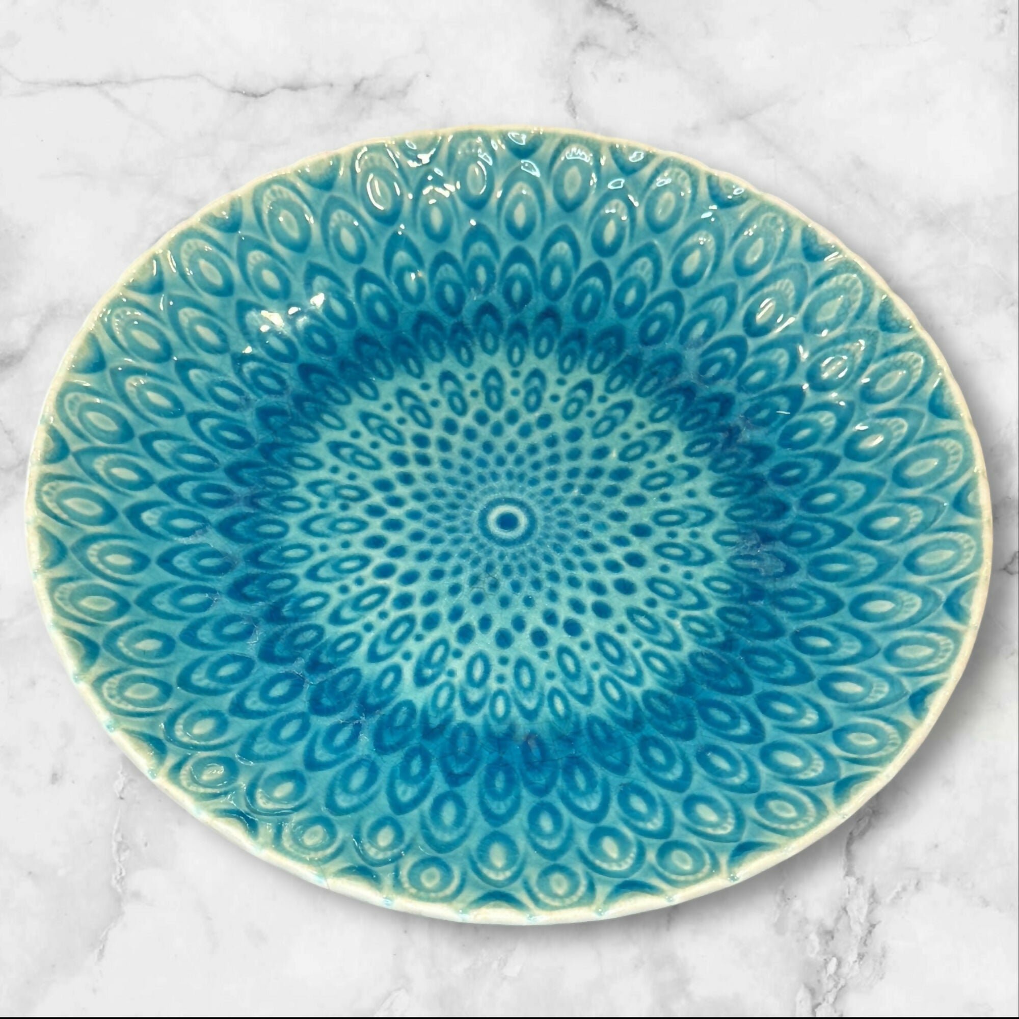Roscher & Co Peacock Dinner Plates | Set of 2 | Good Condition