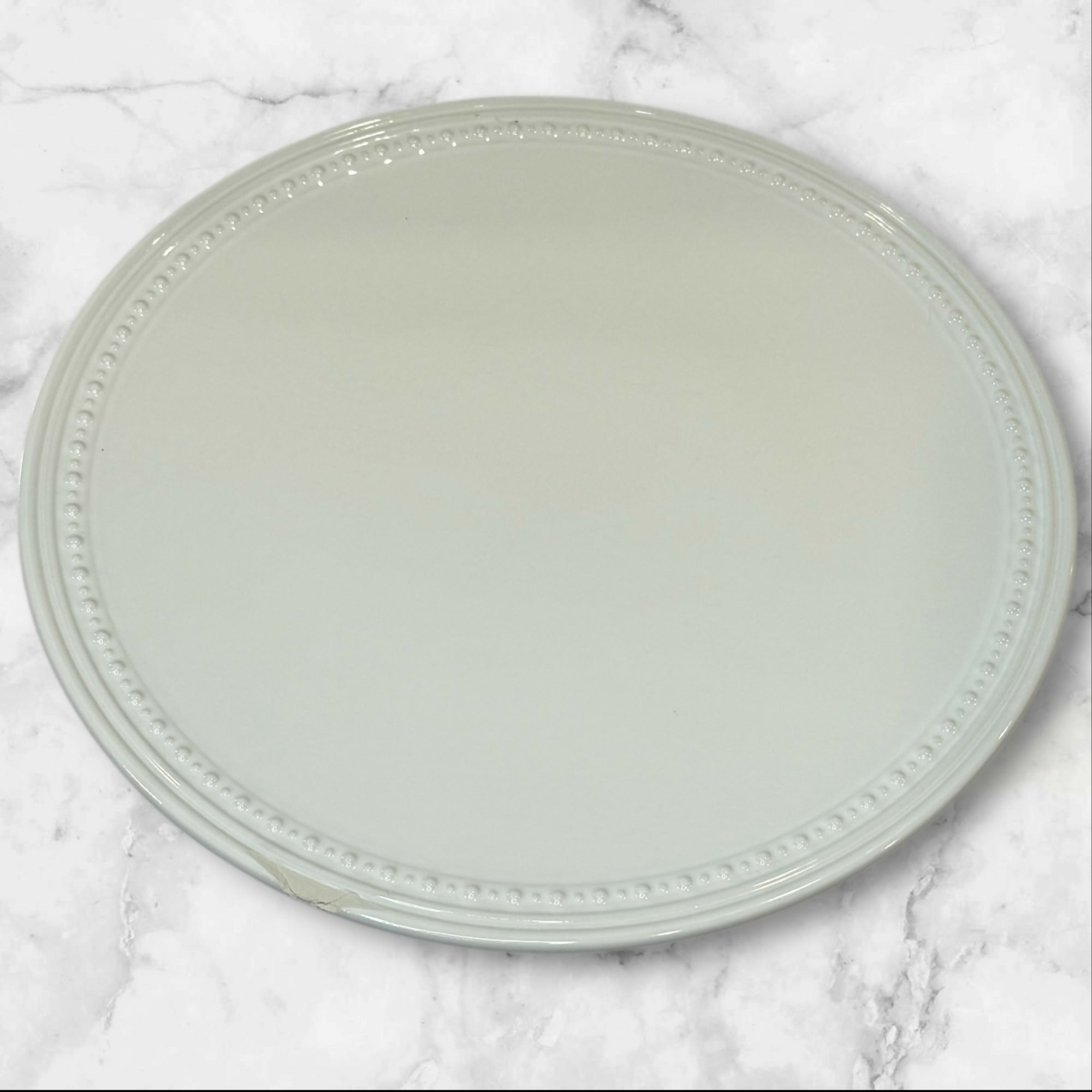 Jewel by Fapora White Dinner Plates | Set of 2 | Good Used Condition
