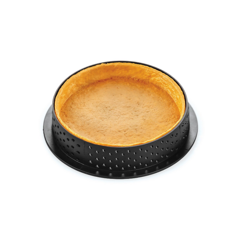 Anygleam Mousse Molder Set Black Round Shape Cutter Perforated Ring Cake Baking Non Stick Equipment