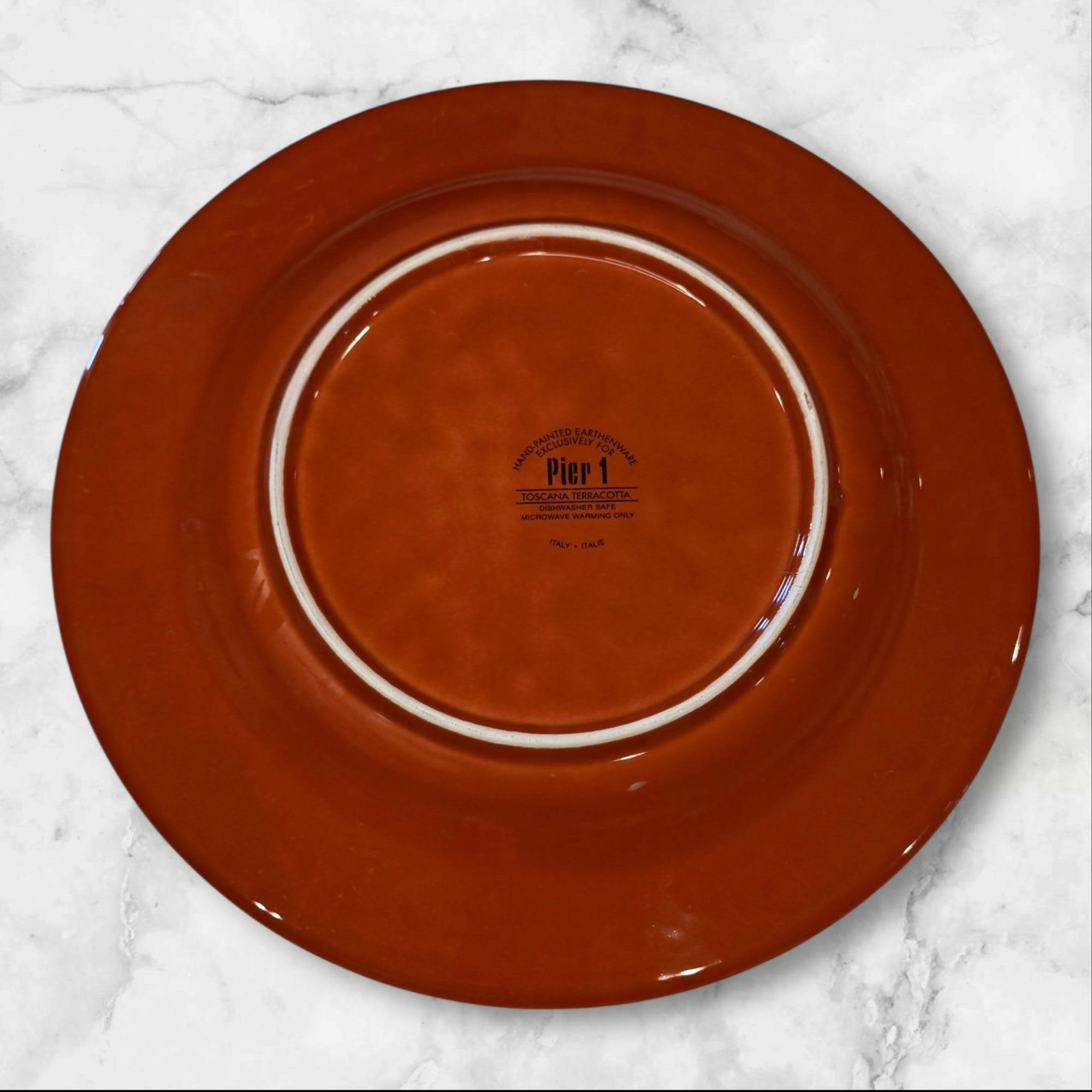 Pier 1 Toscana Terracotta Dinner Plates Set of 2 | Excellent Condition