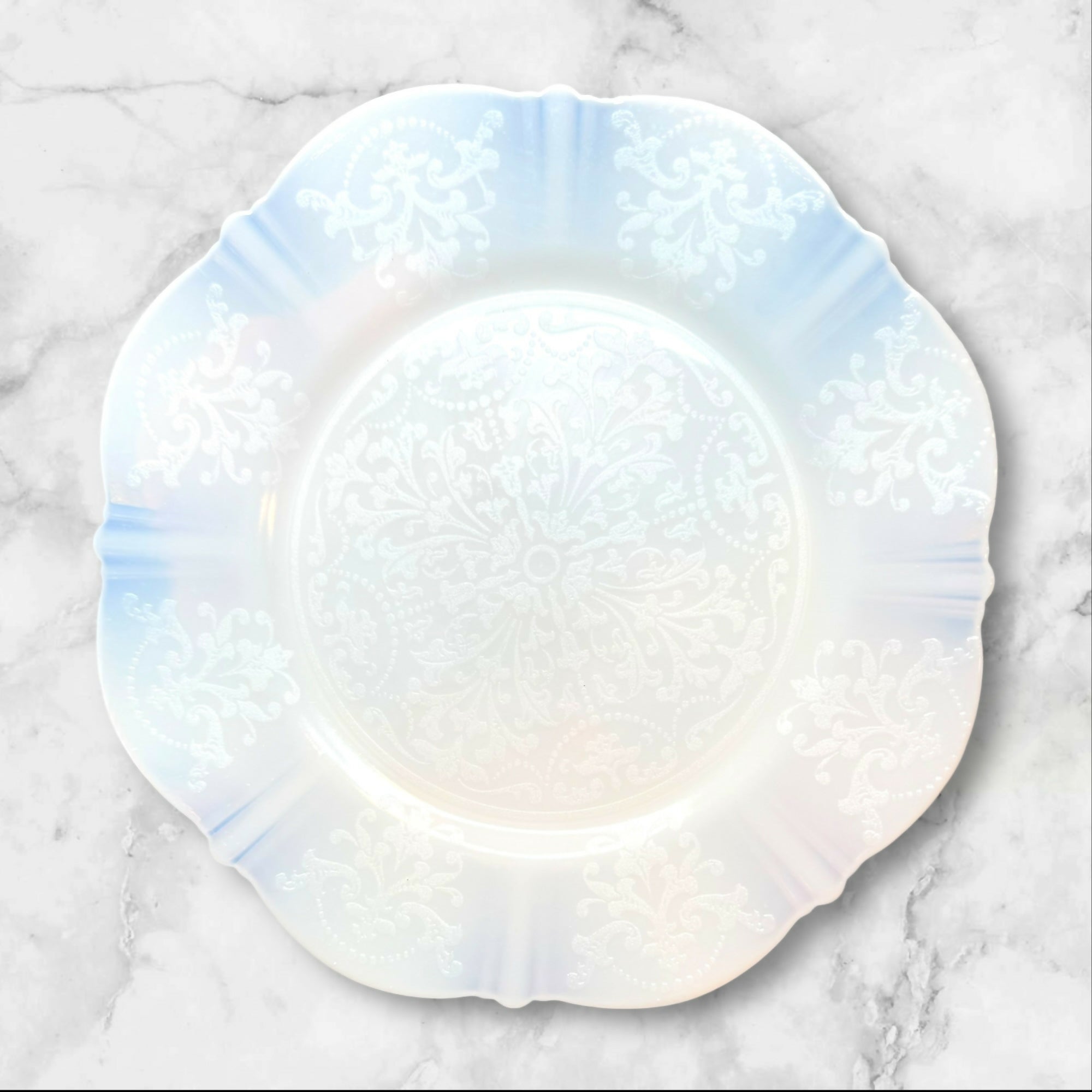 MacBeth-Evans American Sweetheart Monax Salad Plates | Set of 6 | Vintage Glass