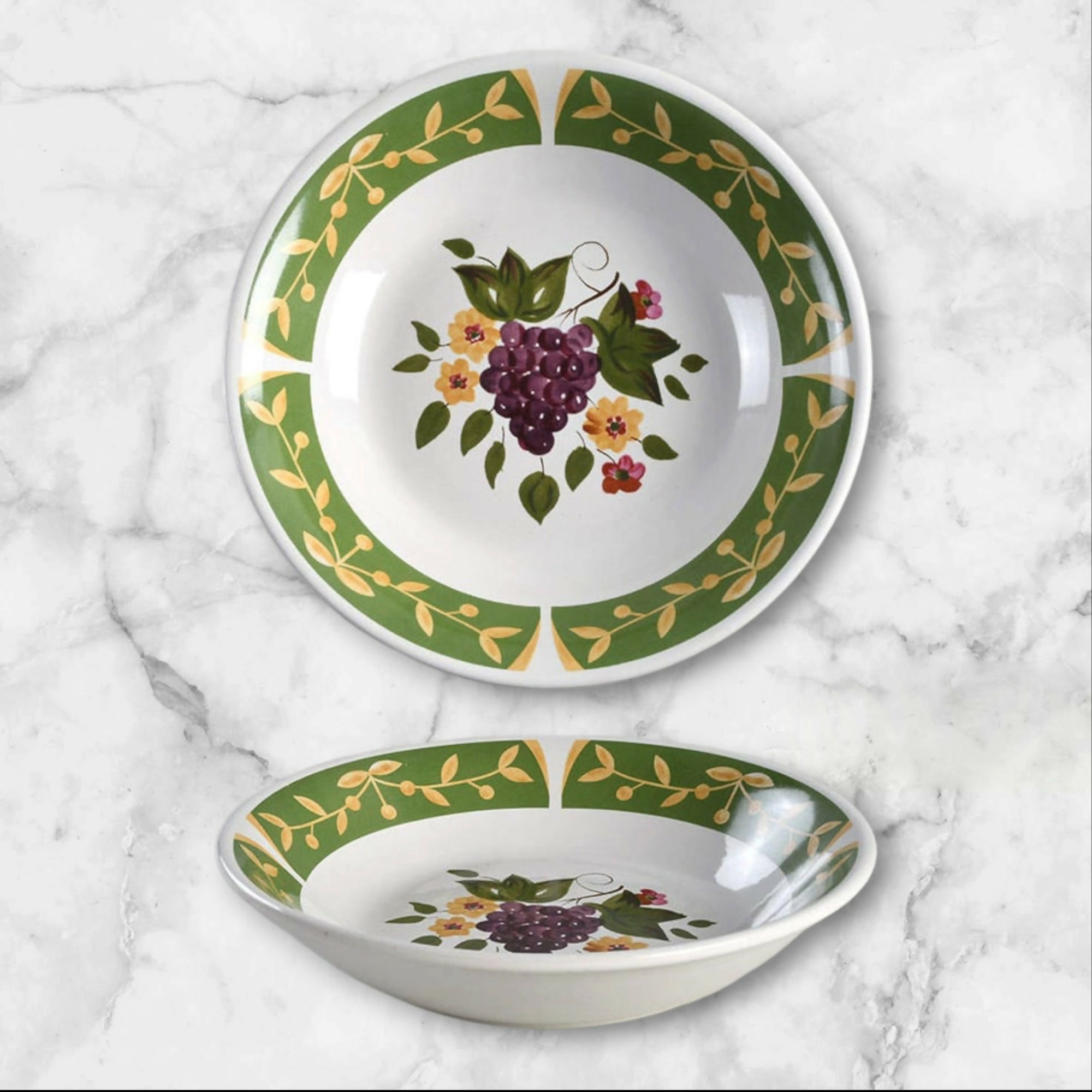 Certified International La Toscana Fruit Soup Cereal Bowls Set of 3 | Great Condition