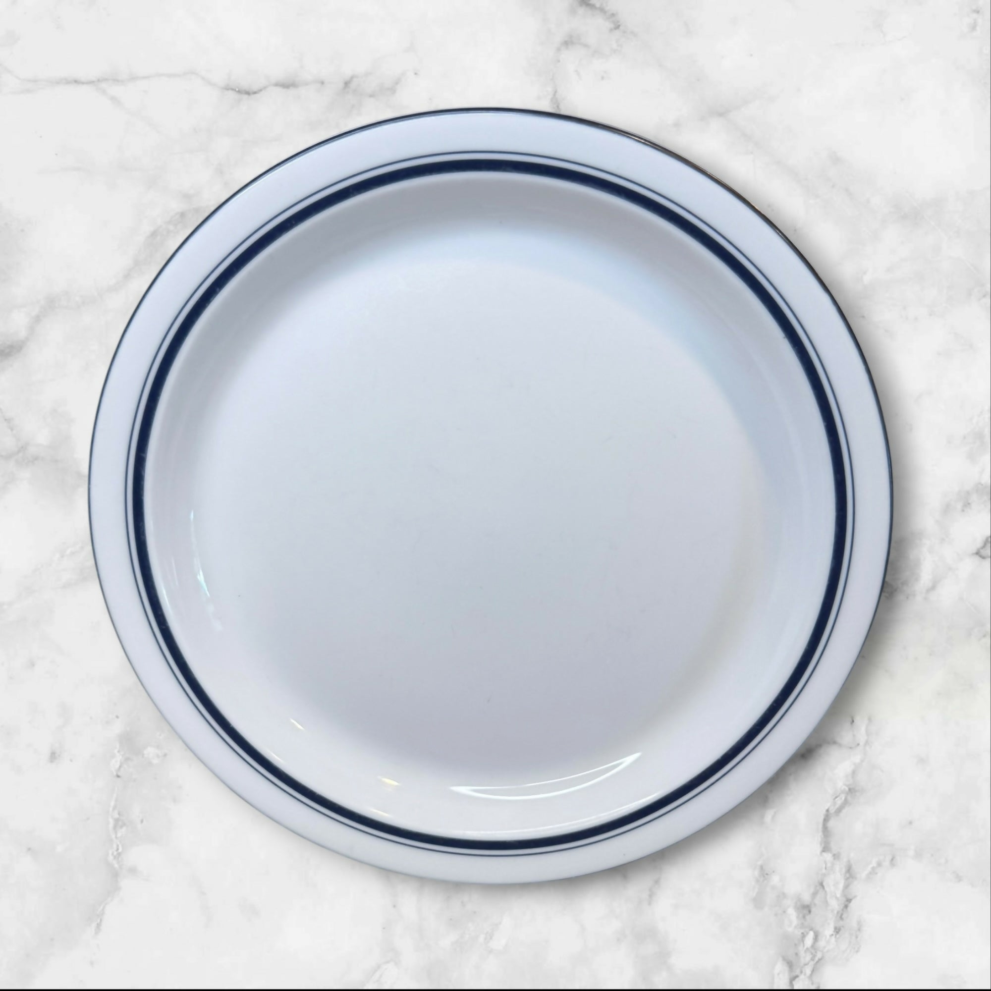 Dansk Bistro Blue Rim Salad Plates Set of 5 | Gently Used Excellent Condition