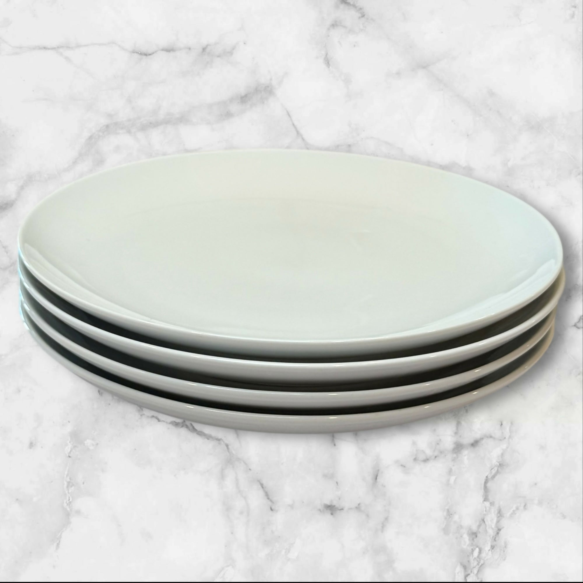 Crate & Barrel White Salad Plates | Set of 4 | Excellent Condition