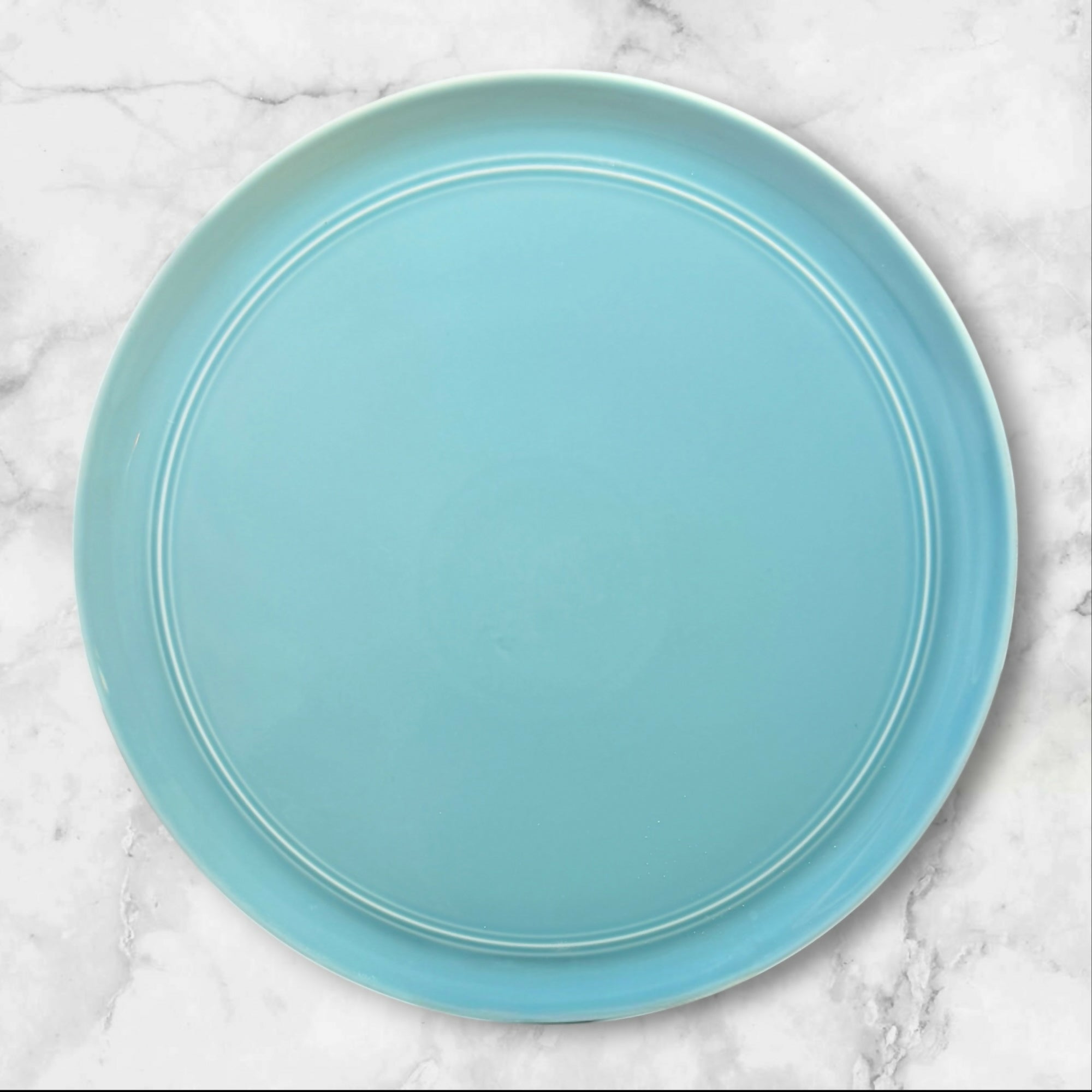 Crate & Barrel Hue Blue Dinner Plates | Set of 4 | Aaron Probyn | Great Condition