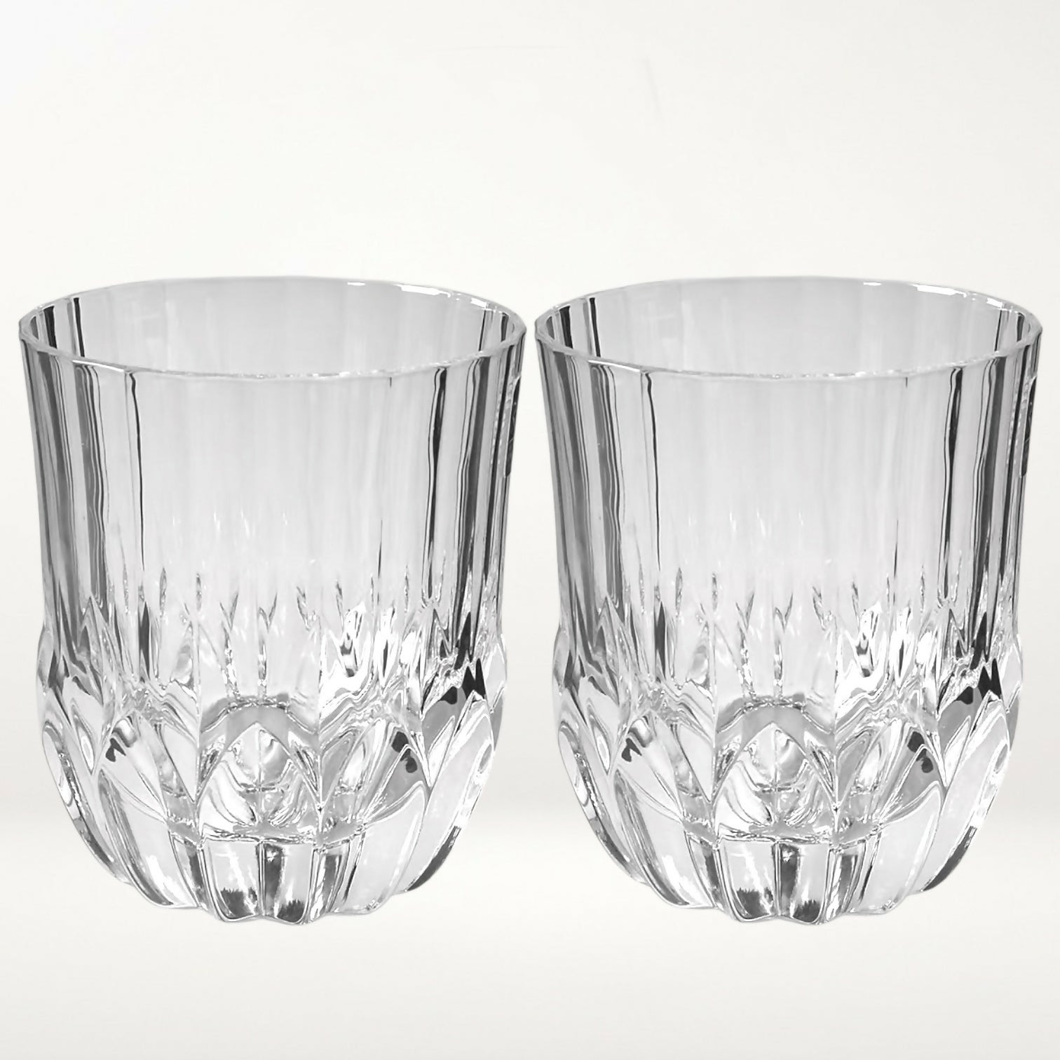 Royal Crystal Rock Adagio Double Old Fashioned Glasses | Set of 2 | Excellent Condition
