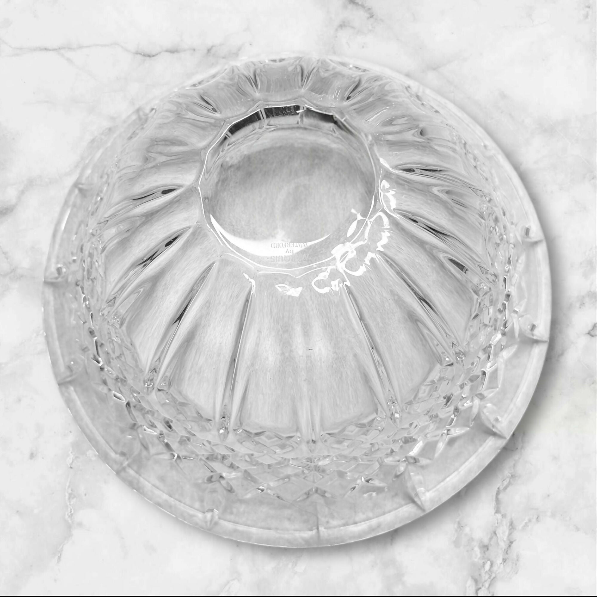 Waterford Shelton 8” Crystal Round Bowl w/ Fitted Lid | Excellent Condition