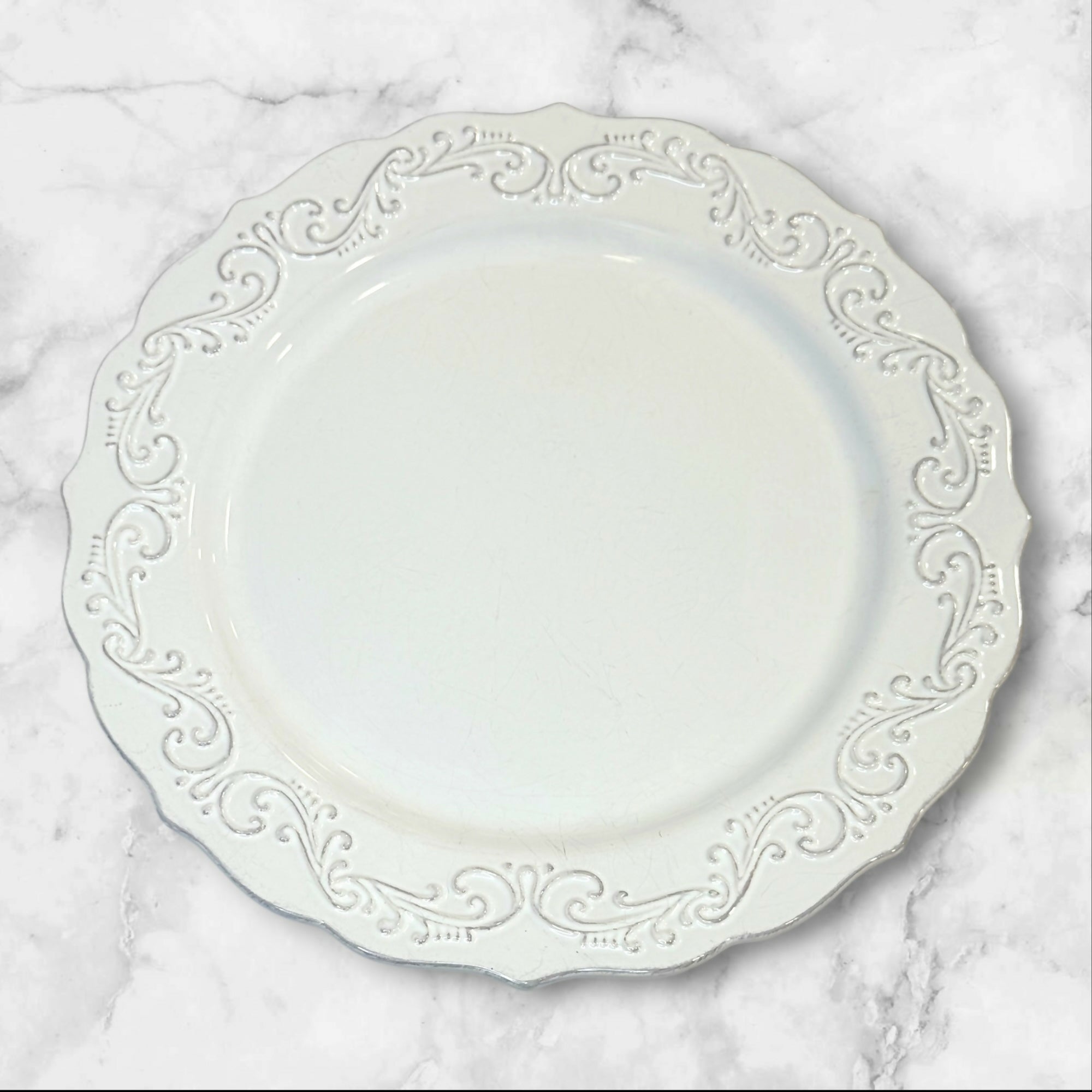 Pier 1 Antique Scroll Dinner Plates | Set of 6 | Gently Used
