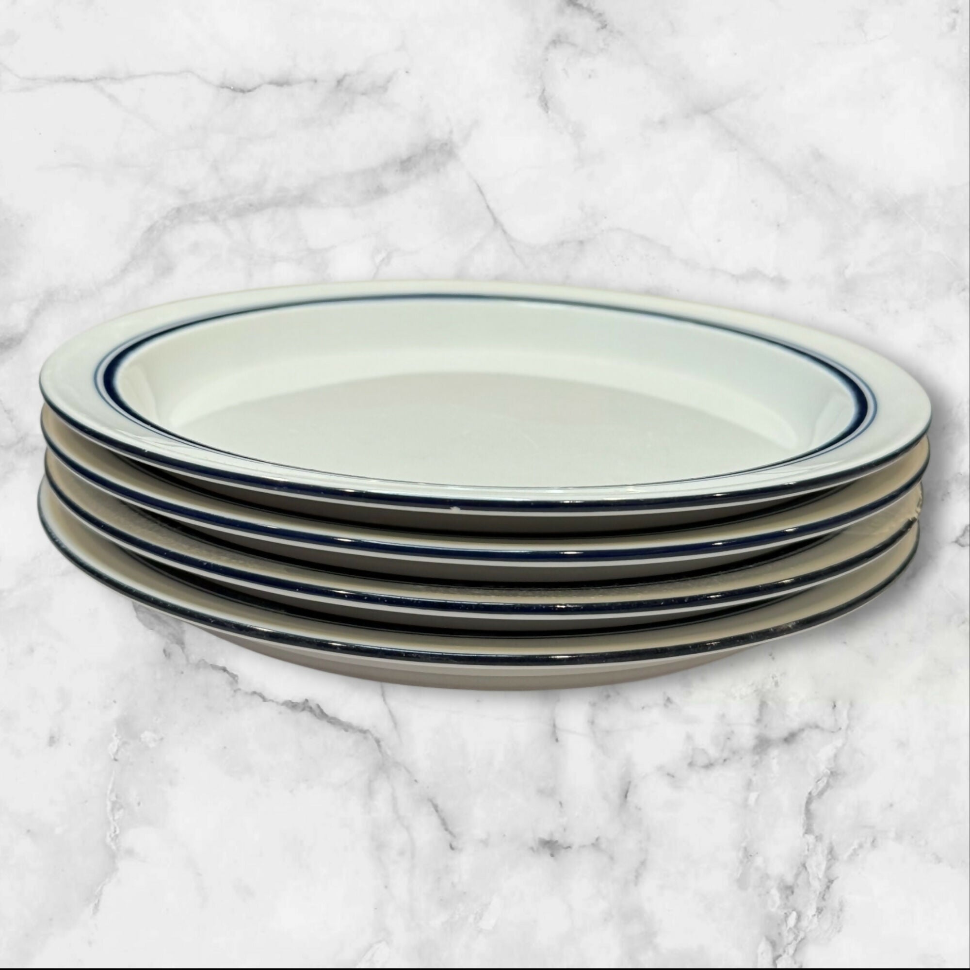 Dansk Christianshavn Blue Salad Plates | Set of 4 | Portugal | Great Condition