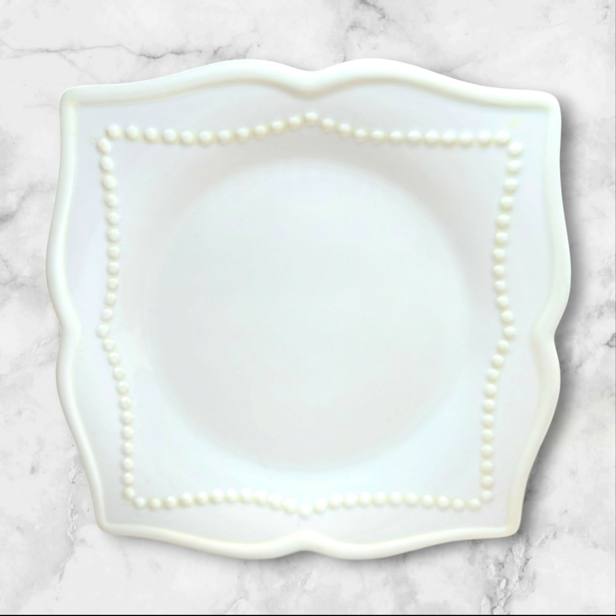 Princess House Pavillion Square Salad/Dessert Plates | Set of 3 | Great