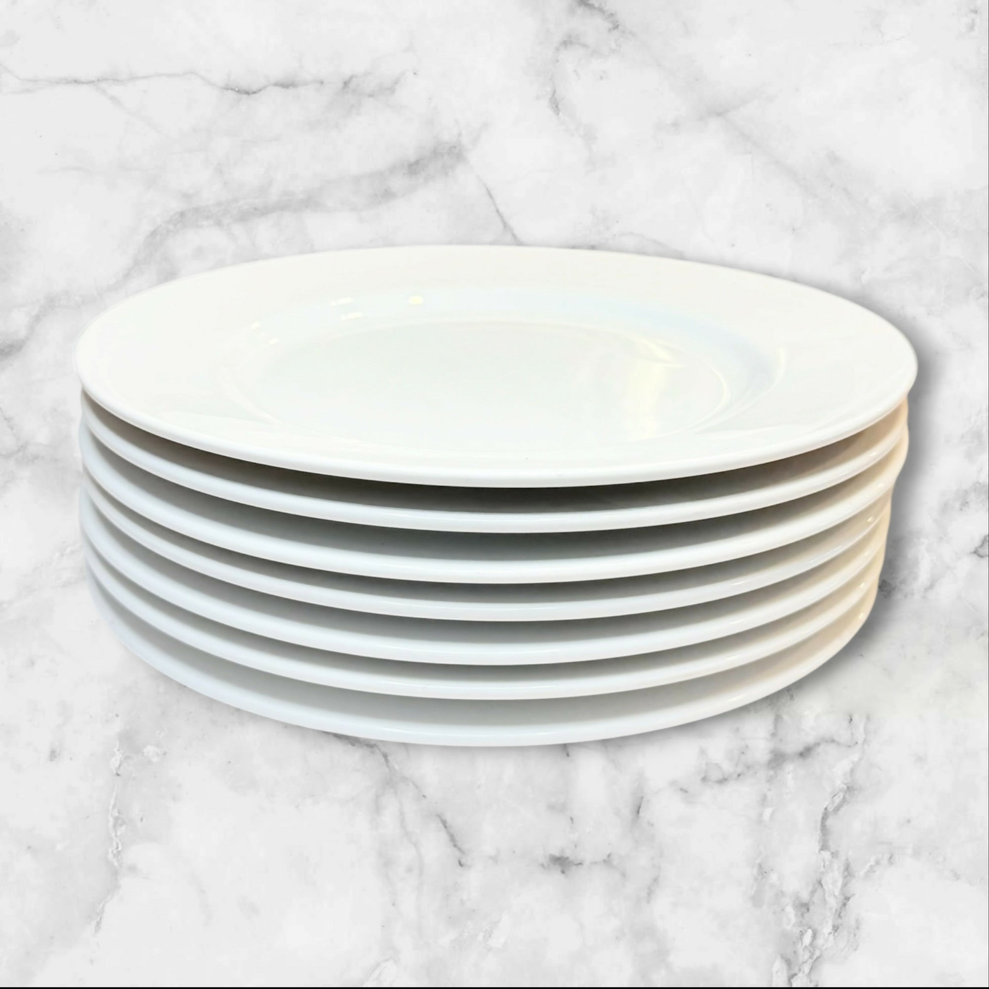 Eddie Bauer Home White Dinner Plates Made in Japan | Set of 7 | Great Condition