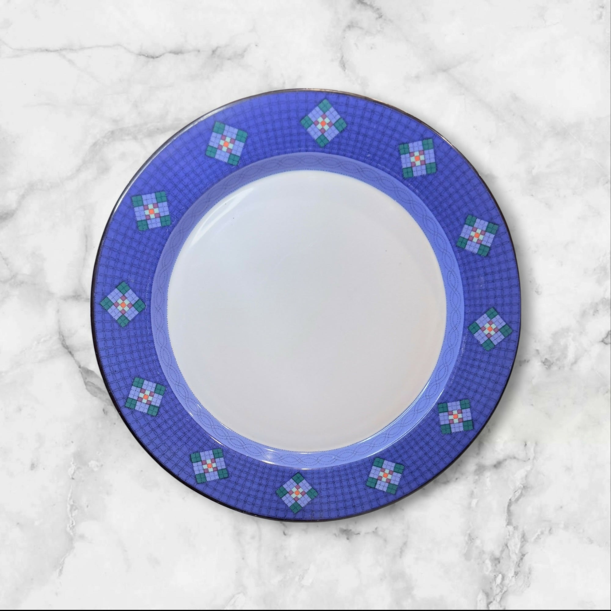 Dansk Nine Patch Dinner Plates Set of 5 | Excellent Condition | Portugal