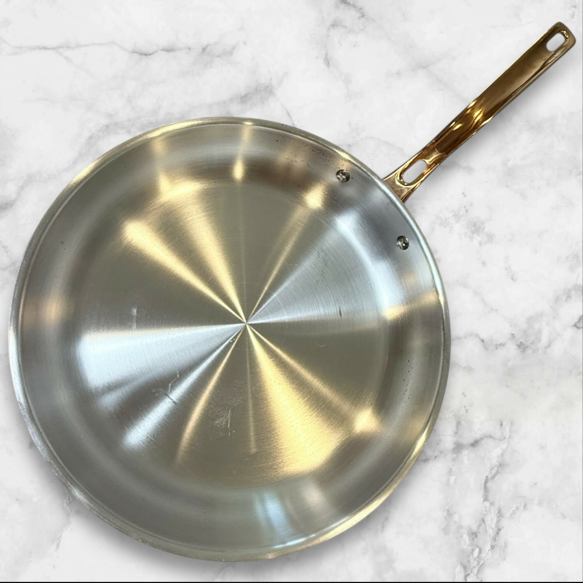 Viking Stainless Steel Fry Pan with Copper Handle | Excellent Condition