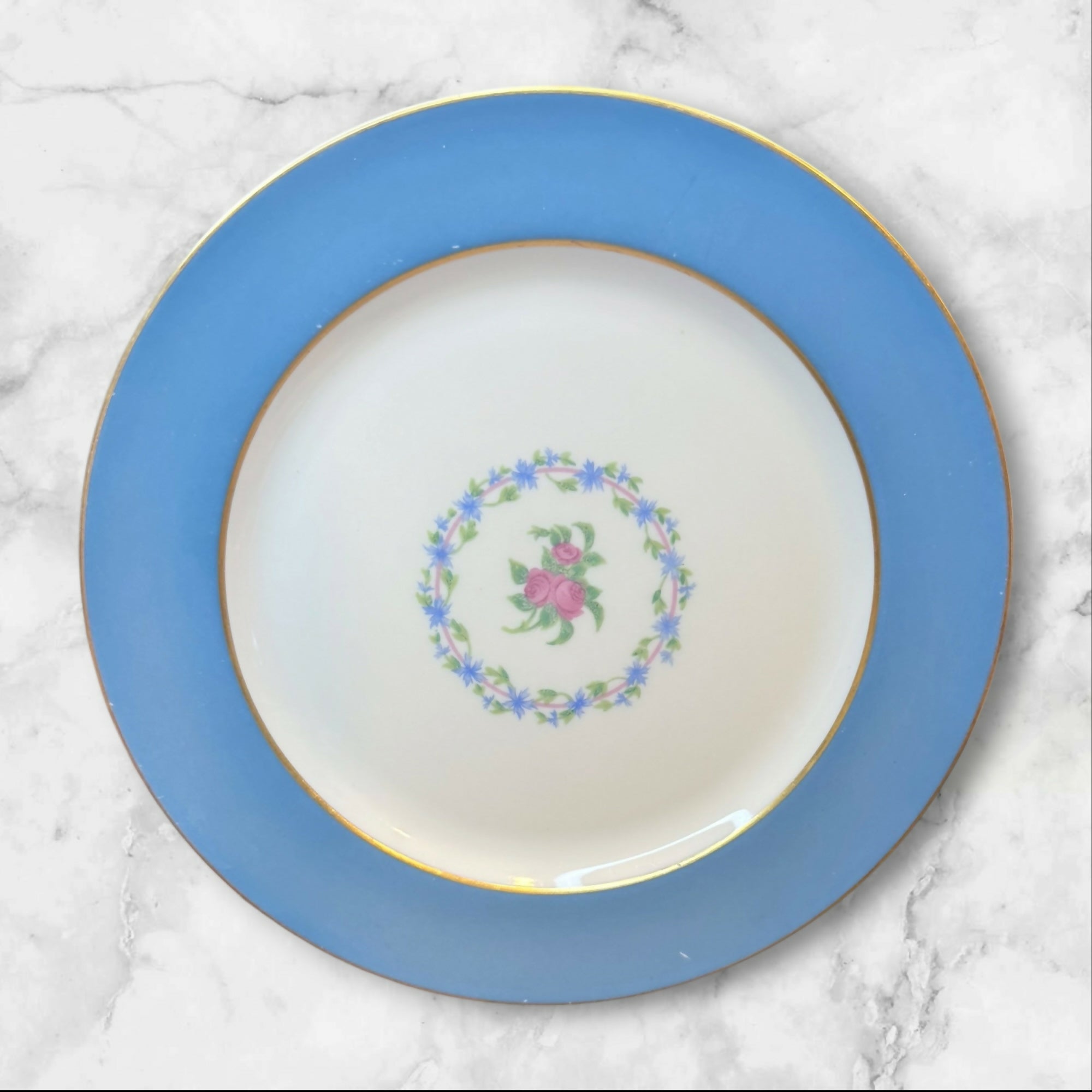 Lenox Washington Turquoise Smooth Luncheon Plates Set of 6 | Excellent Condition
