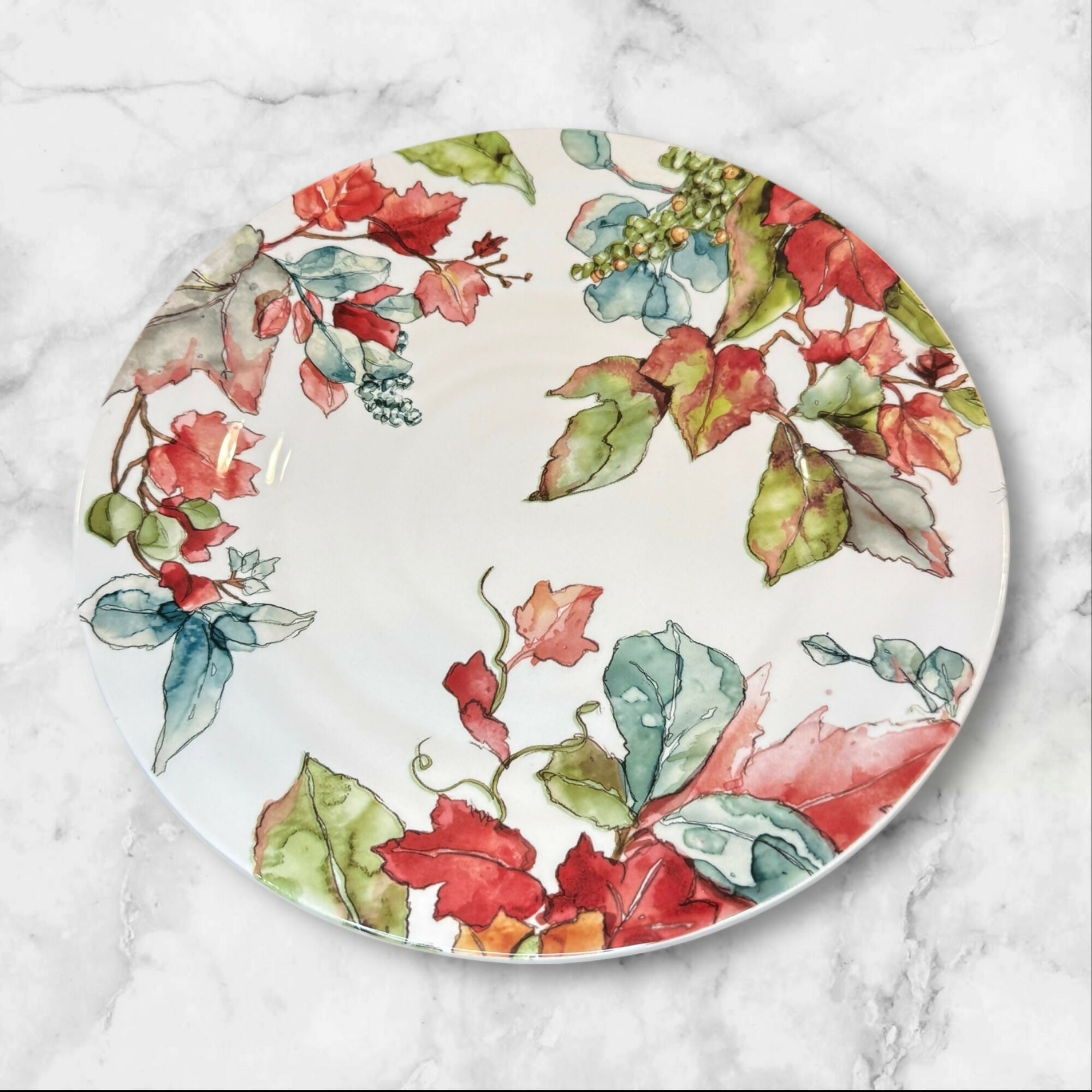 Pier 1 Waterbury Leaves Dinner Plates | Set of 4 | Excellent Condition